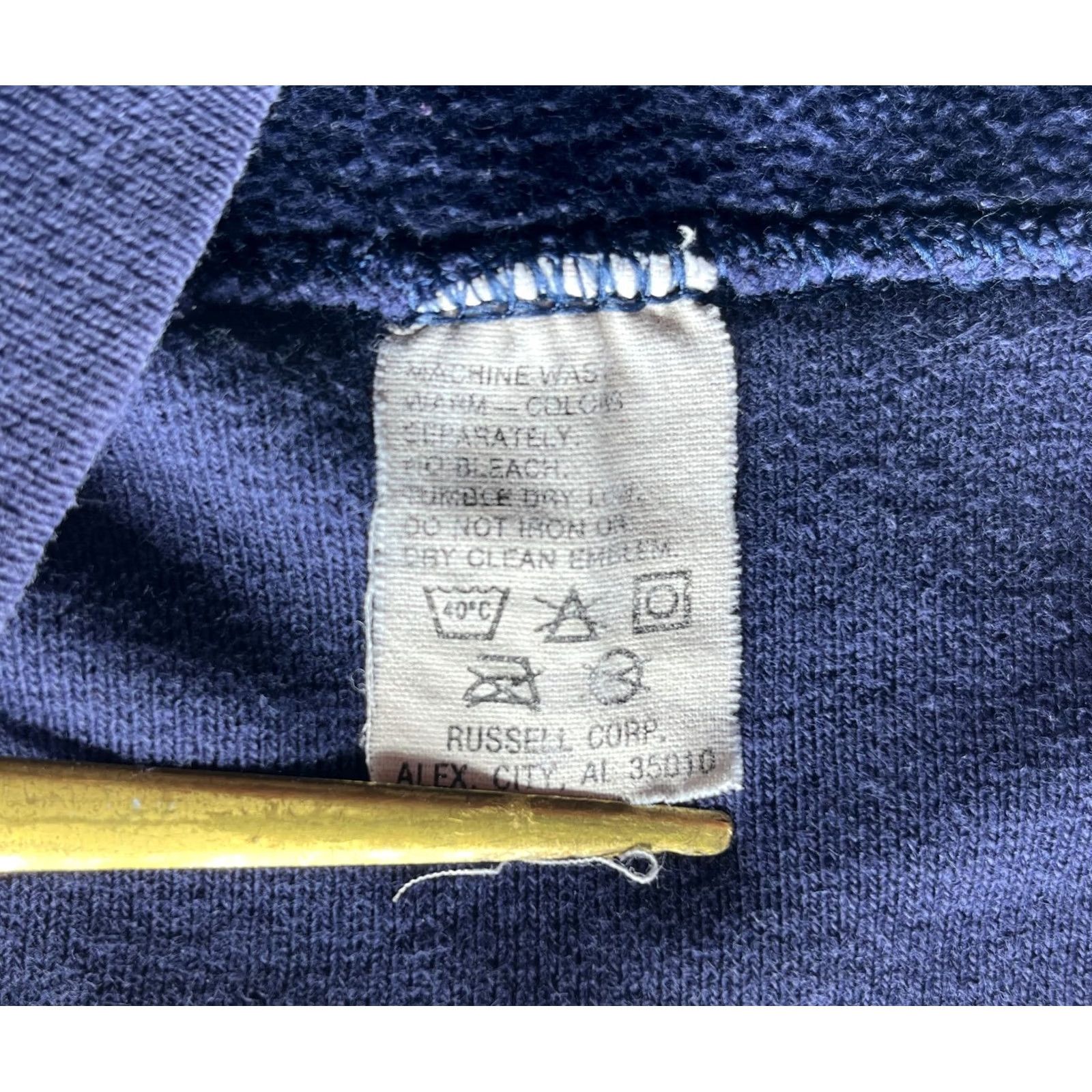 Russell Athletic VINTAGE Russell Athletic Purdue Crewneck Sweatshirt Men XL Navy Blue 90s USA Logo Pullover Size US XL / EU 56 / 4 - 7 Thumbnail