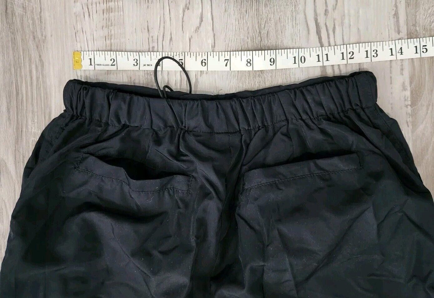 Designer Jolie And Joy Pants Small Black NWT baggy Y2K Drawstring Size 28" / US 6 / IT 42 - 4 Thumbnail