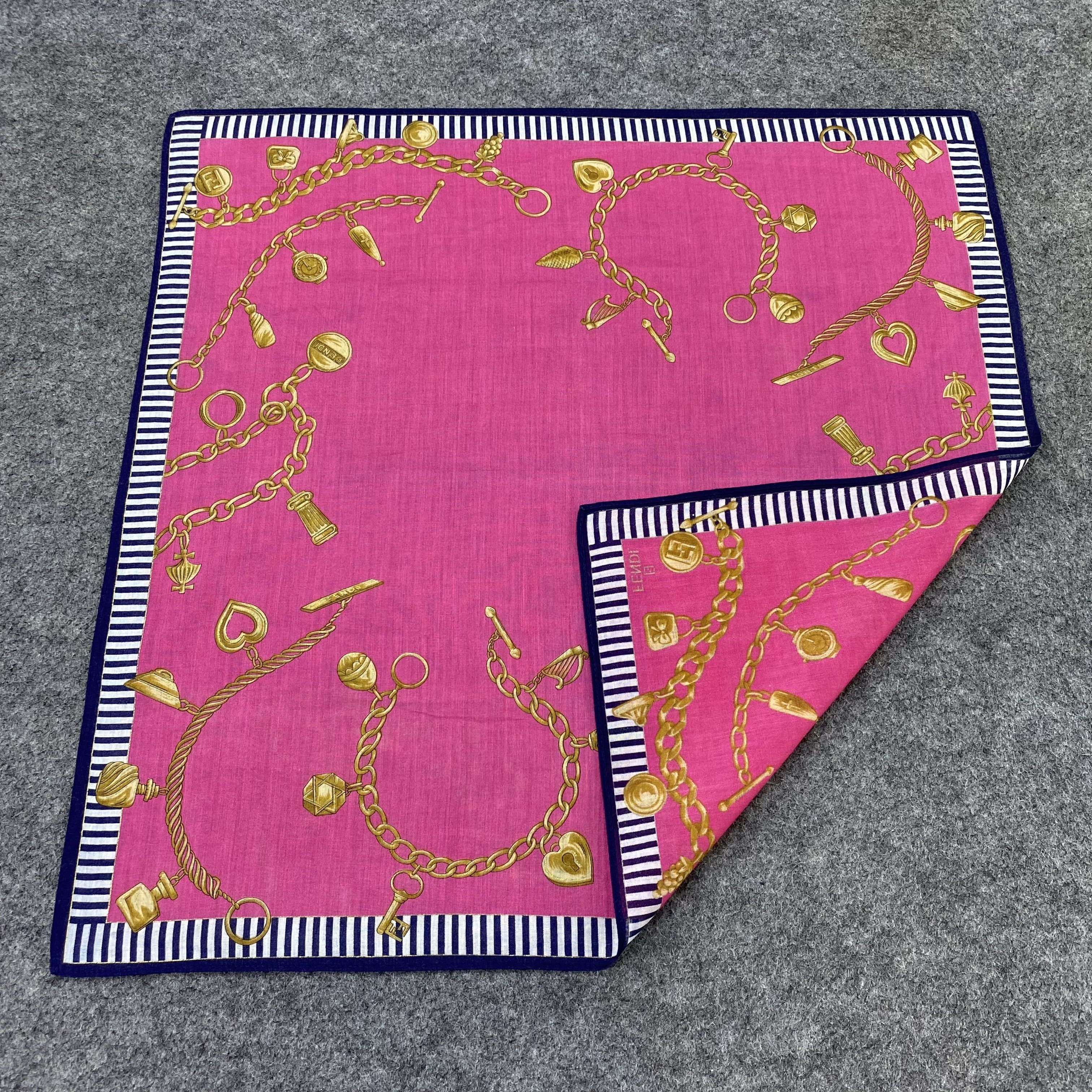 Fendi Fendi Handkerchief Neckerchief Bandana-B1775 Size ONE SIZE - 5 Thumbnail