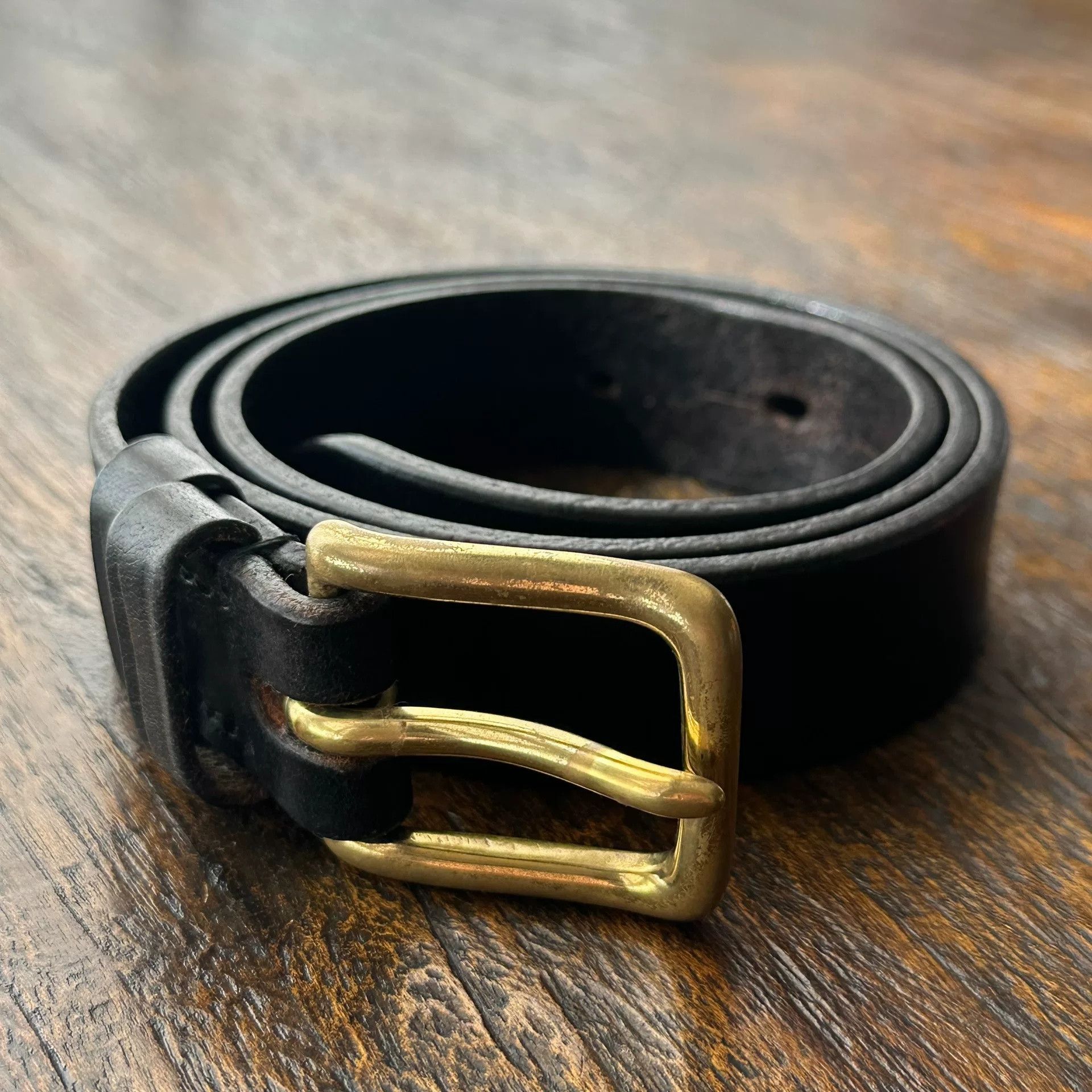 J.FitzPatrick Jabez Cliff Size 32 Leather Belt Size 32 - 2 Thumbnail