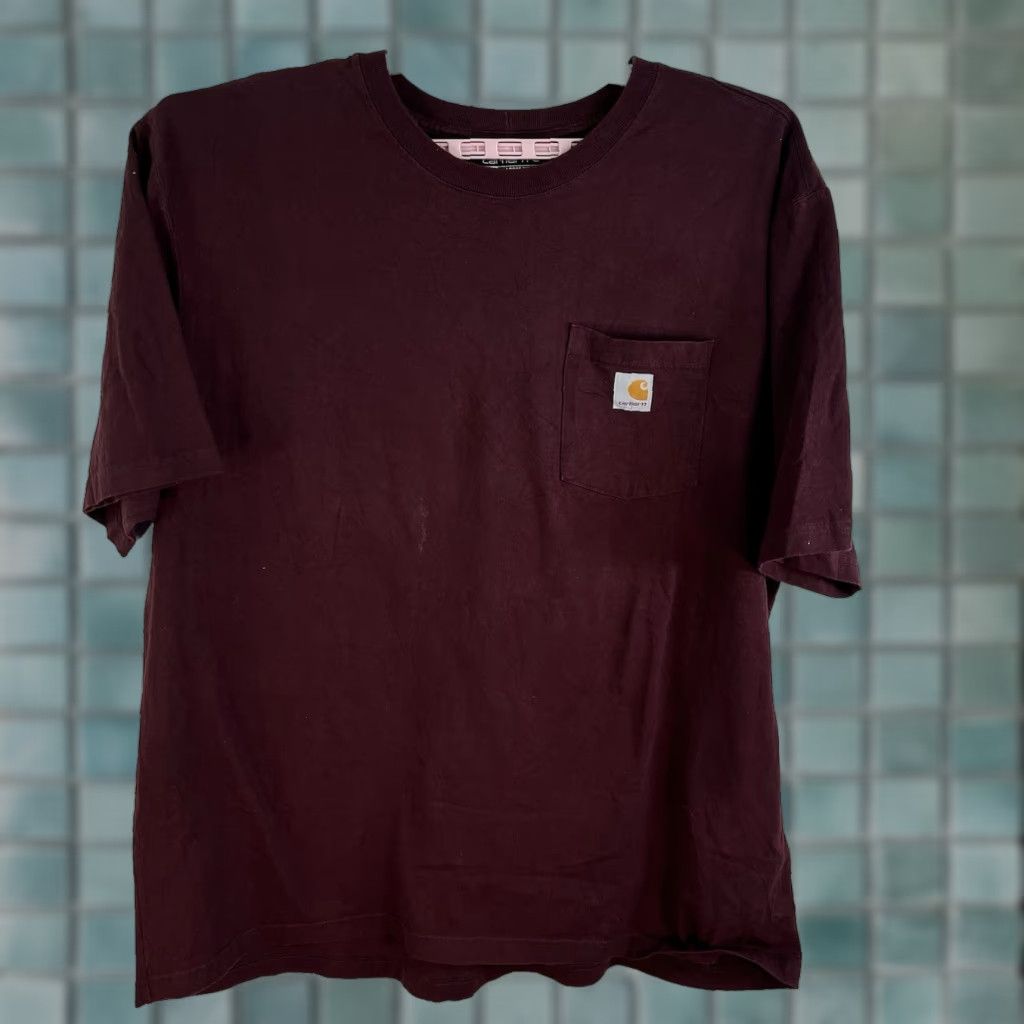 Carhartt Carhartt K-87 Loose Fit Pocket T-Shirt 2XL Red Short Sleeve Mens Size US XXL / EU 58 / 5 - 1 Thumbnail