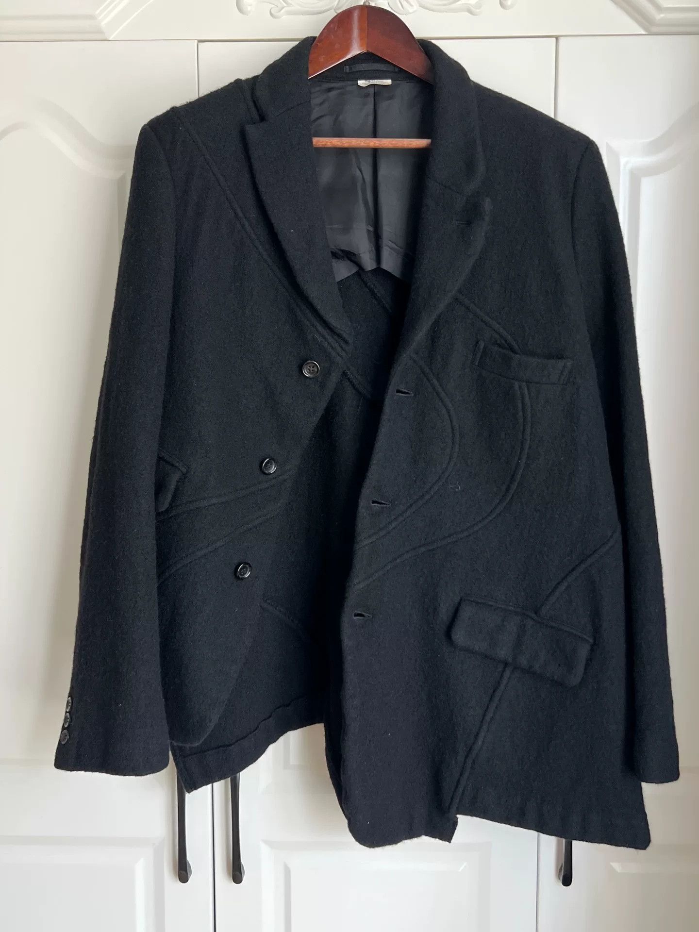 Comme des Garcons Comme des Garcons Asymmetric Wool Jacket Size US L / EU 52-54 / 3 - 1 Thumbnail