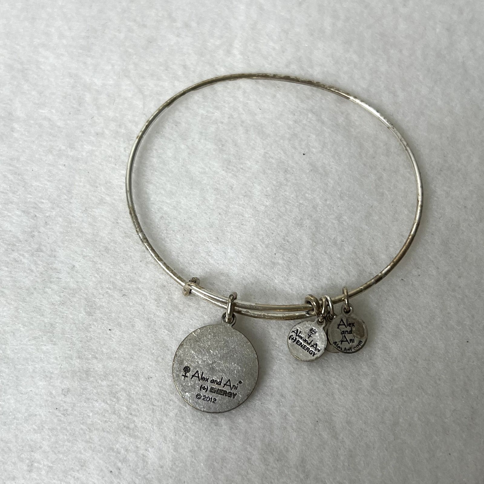 Other Alex and Ani Silver Tree of Life Charm Bangle Bracelet Size ONE SIZE - 3 Thumbnail