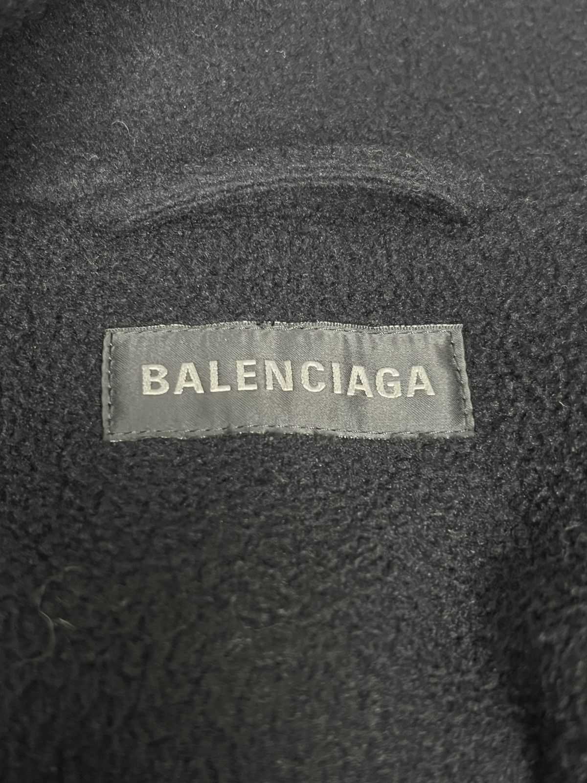 Balenciaga Fleece Logo Jacket