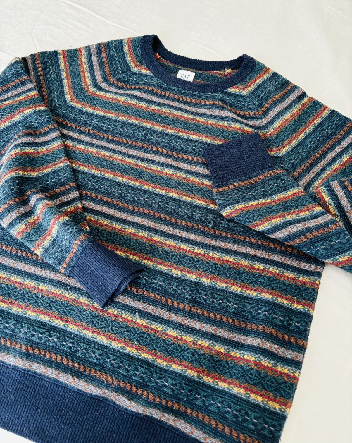 Gap GAP : Gender Free Fair Isle Sweater (M) Raglan Sleeves Size US M / EU 48-50 / 2 - 6 Thumbnail
