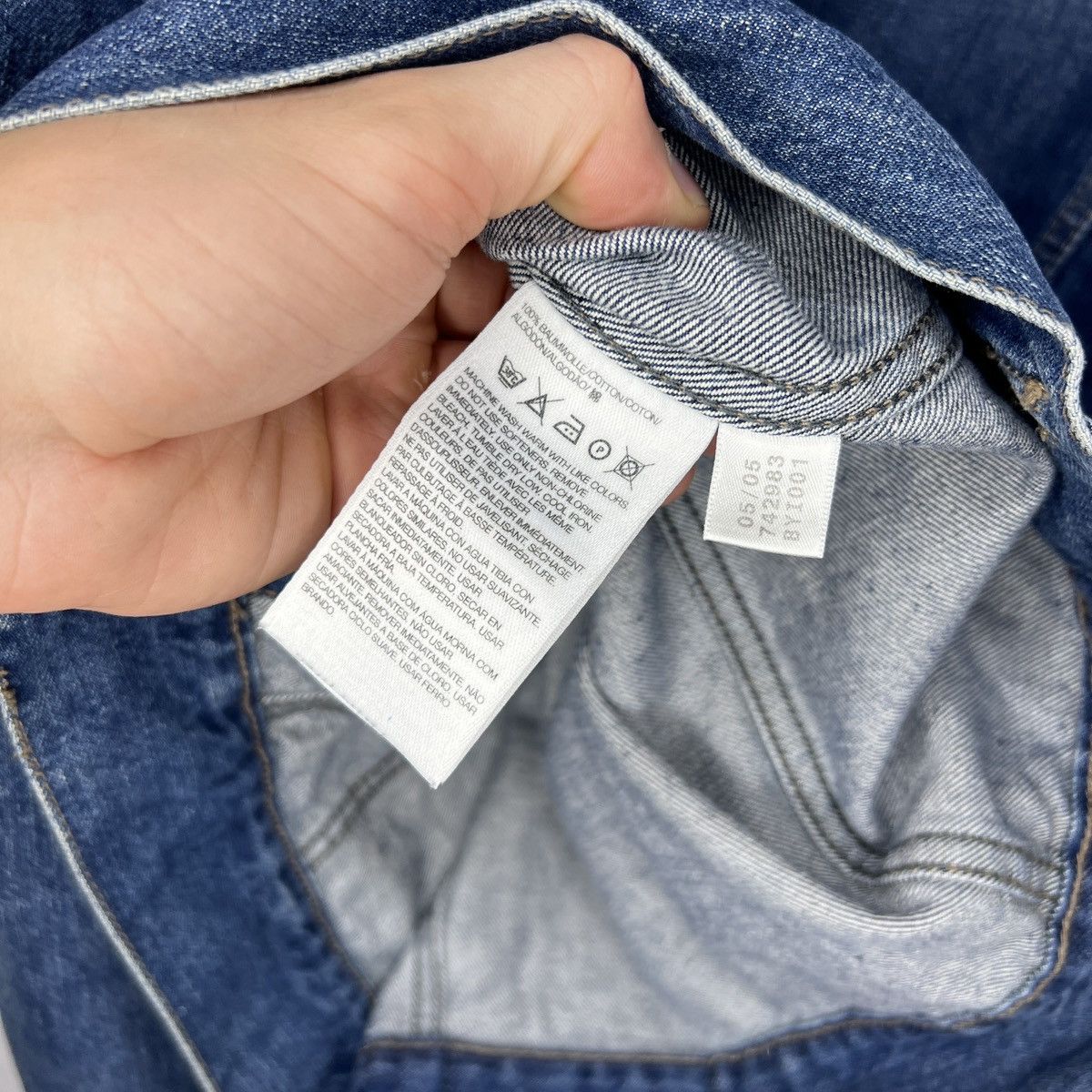 Adidas × Y-3 Y-3 by Yohji Yamamoto vintage 2006 Adidas Faded Denim Jacket Size US XL / EU 56 / 4 - 12 Thumbnail
