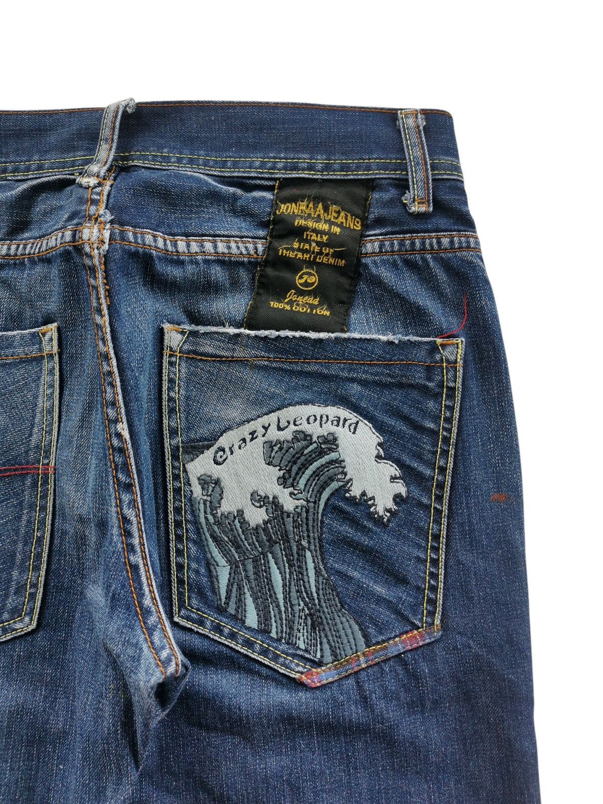 Japanese Brand Joneaa Crazy Leopard Strategy The Art Denim Size US 29 - 4 Thumbnail