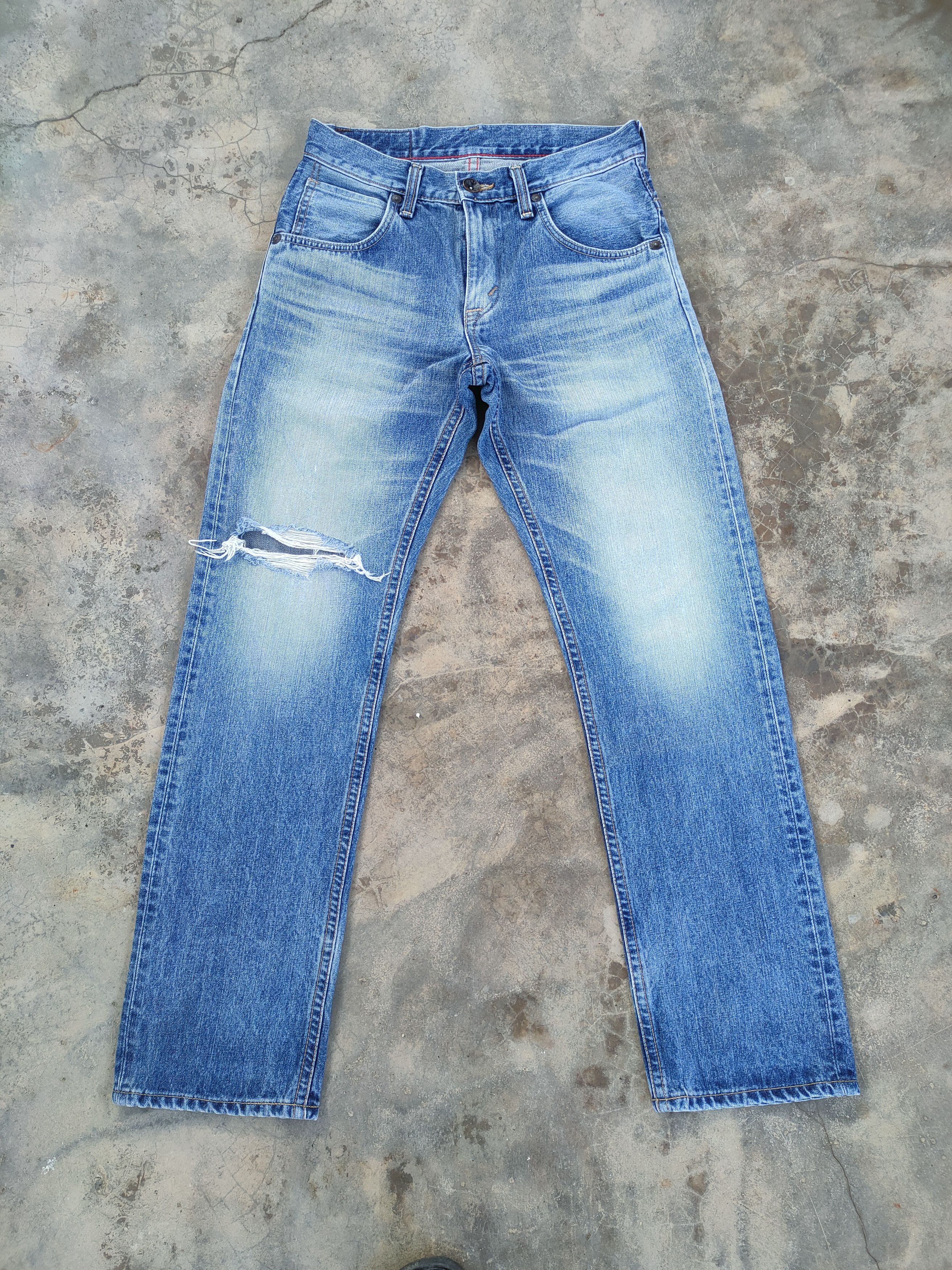 Edwin × Jean W32 VINTAGE EDWIN FADED DISTRESSED JEAN DENIM PANTS Size US 32 / EU 48 - 1 Thumbnail