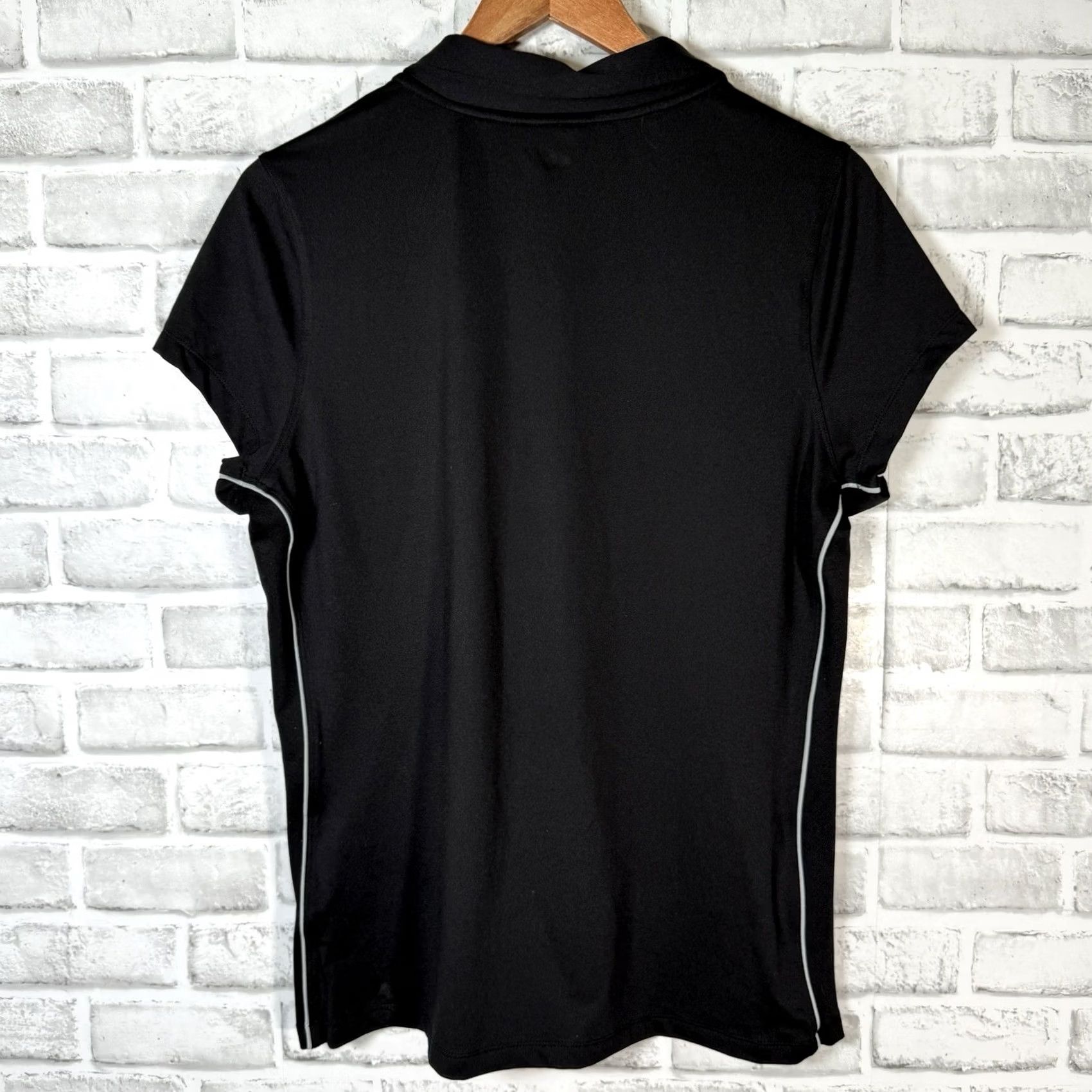 Alo Alo CoolFit Womens Athletic Polo Shirt L Size Black Activewear Size L / US 10 / IT 46 - 5 Thumbnail