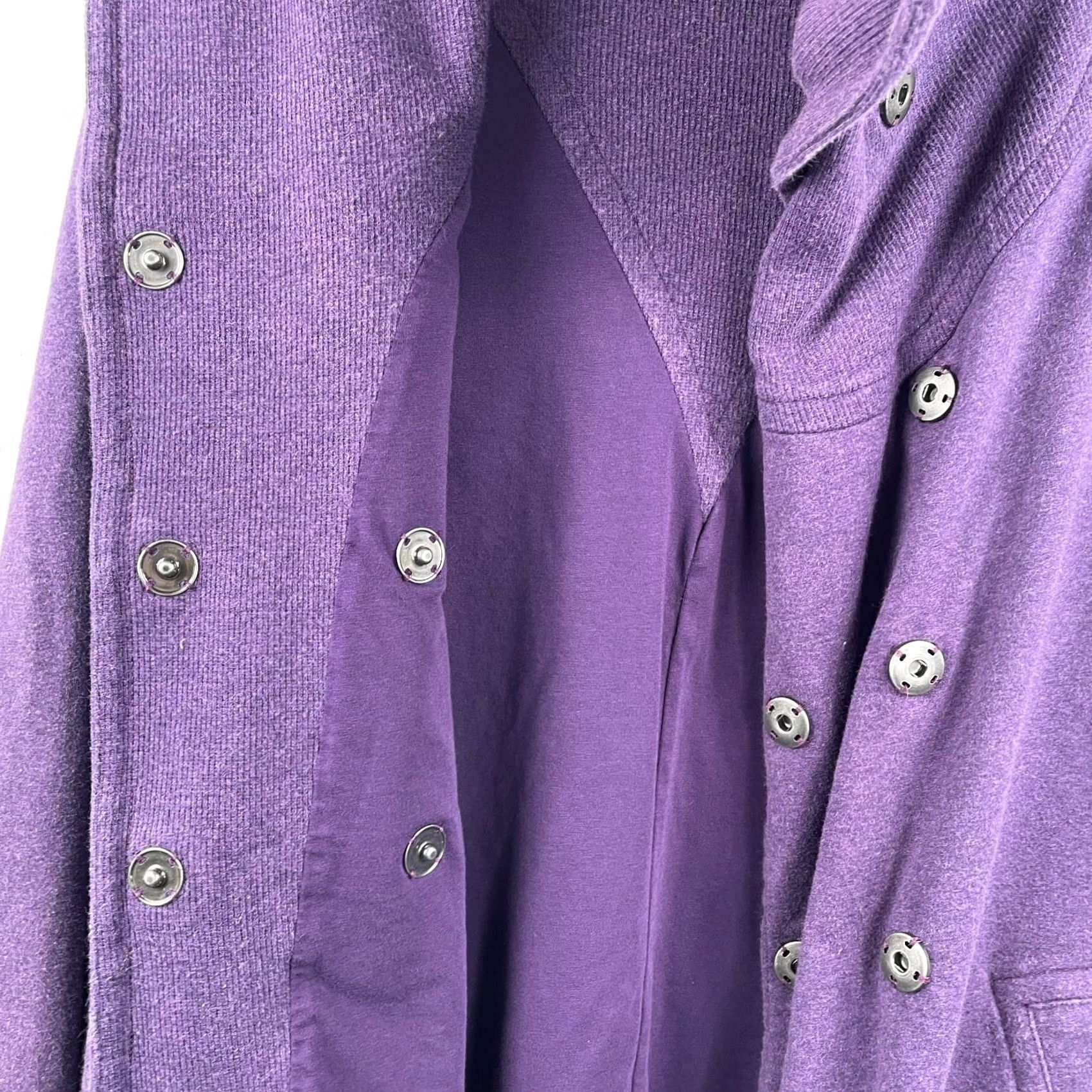 Lululemon Lululemon Athletica Jacket Women's Purple Snap Jacket Size 6 Activewear Pockets Regular Fit Mid-Length Knits Blended Fabric Down Insulation 6 Women Size M / US 6-8 / IT 42-44 - 7 Thumbnail