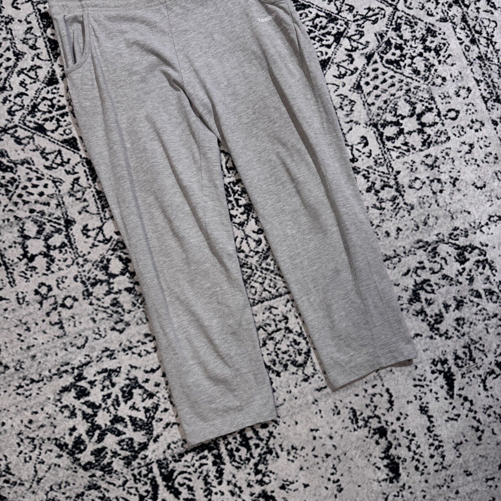Reebok × Vintage Vintage Reebok Gray Cotton Sweatpants Size XL 90s Archive Size US 36 / EU 52 - 4 Thumbnail