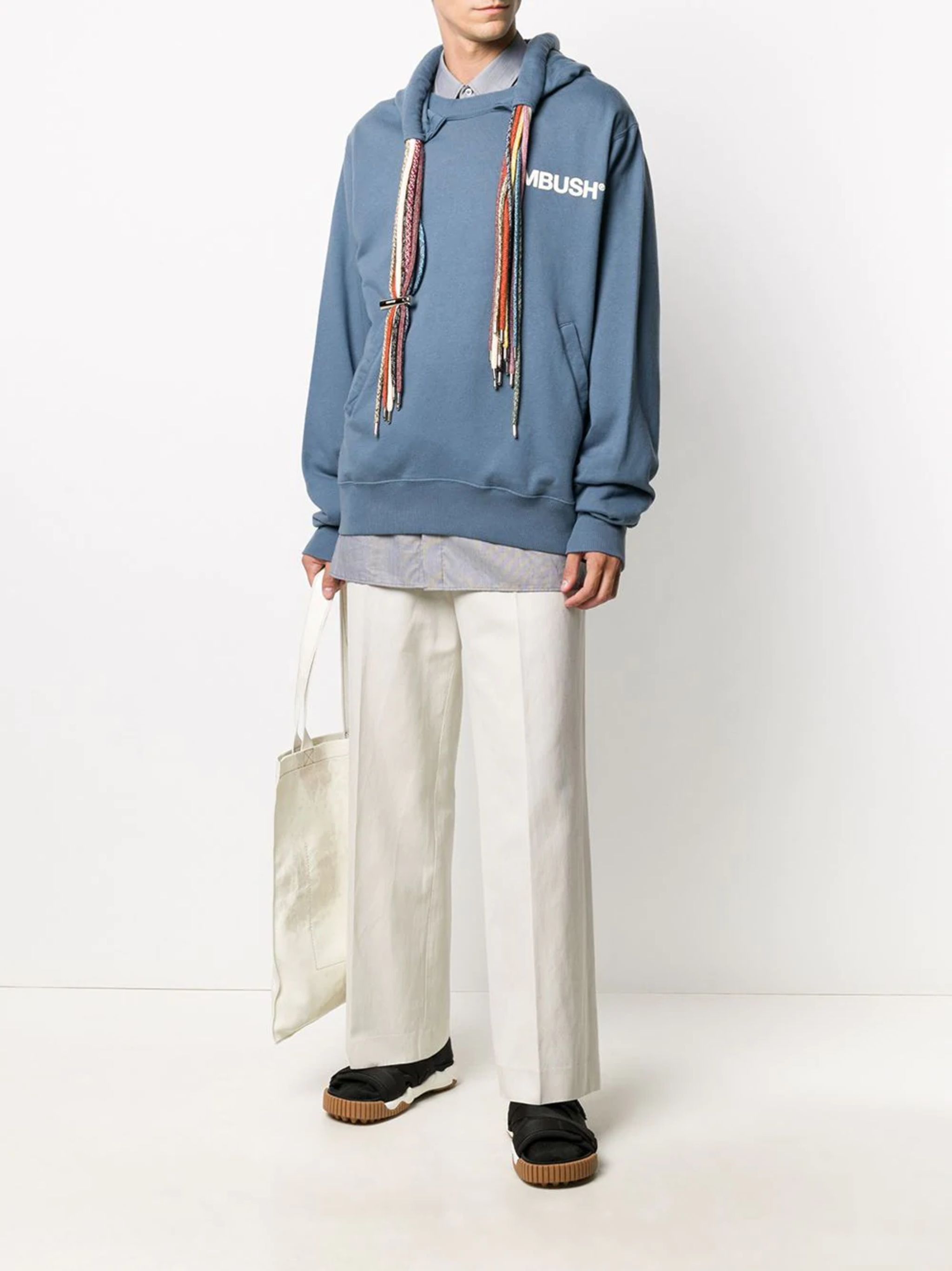 Ambush Design Blue Multi Drawstring Logo Hoodie Size US XS / EU 42 / 0 - 2 Thumbnail