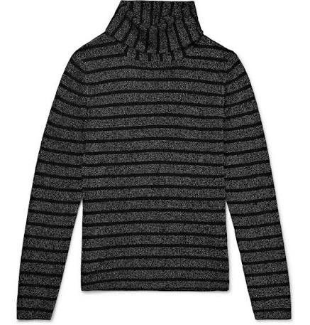 Saint Laurent Paris Saint Laurent Paris Striped Lurex Rollneck Sweater Size US M / EU 48-50 / 2 - 6 Thumbnail