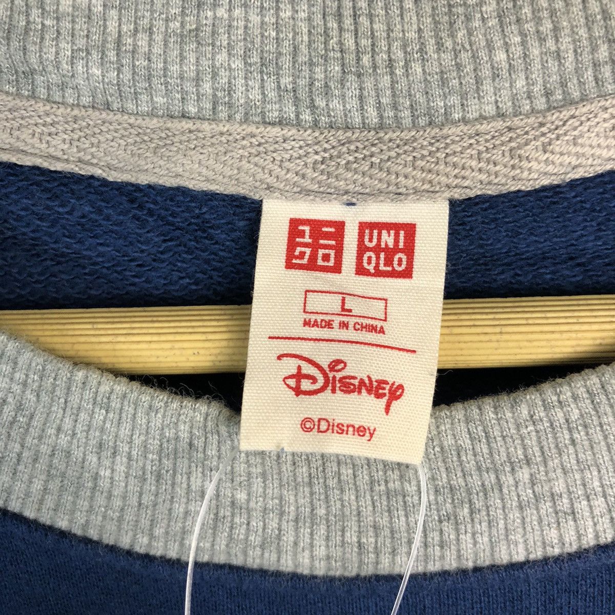 Disney × Mickey Mouse Disney Mickey Mouse Blue Sweatshirt #A400 Size L / US 10 / IT 46 - 9 Thumbnail