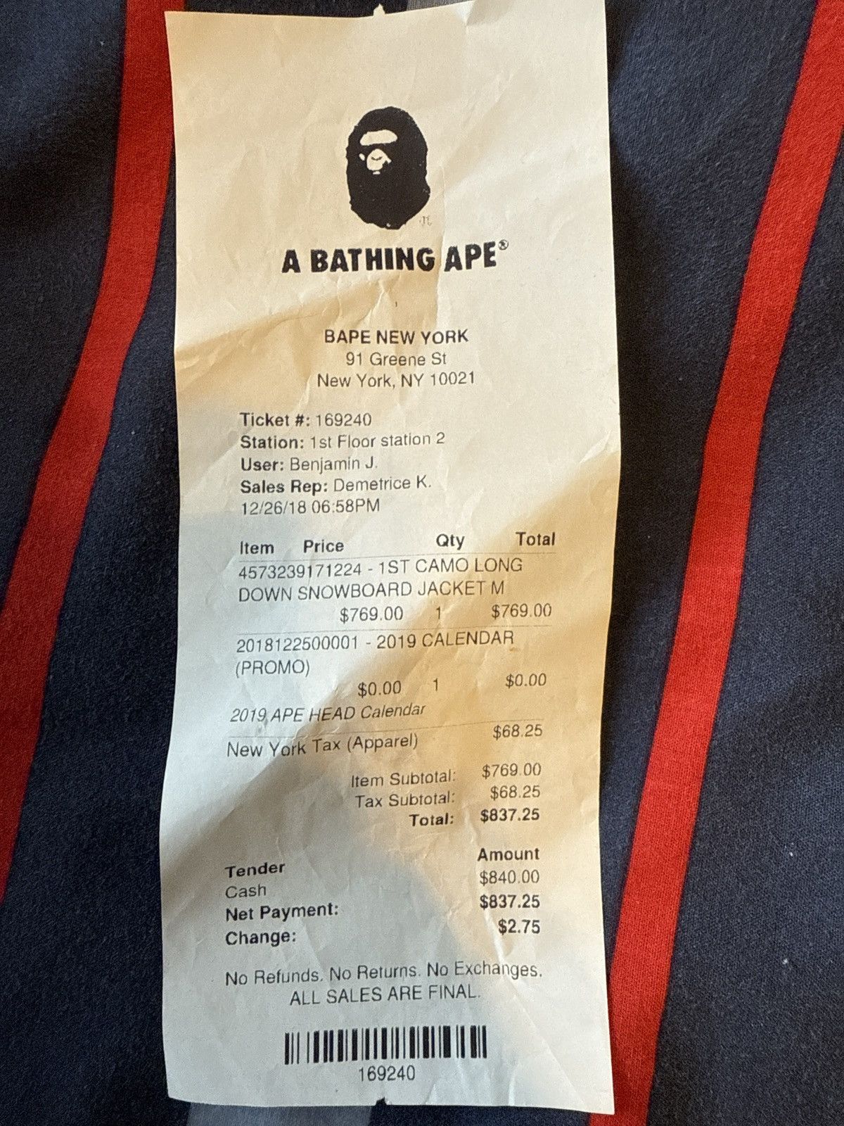 Bape Bape 1st Camo Long Down Jacket Size US M / EU 48-50 / 2 - 6 Thumbnail