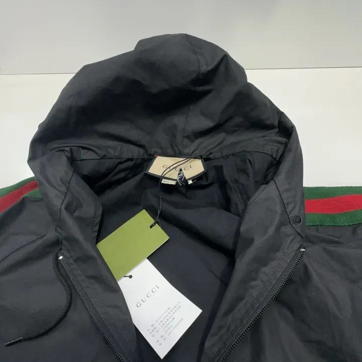 Gucci Gucci Gucci Logo Hooded Jacket for Men -2506 Size US XS / EU 42 / 0 - 1 Thumbnail