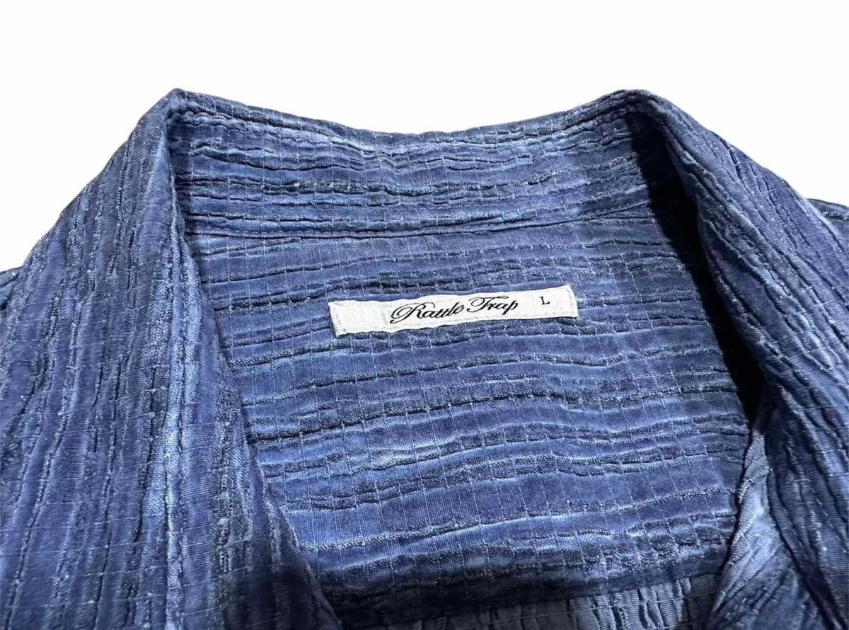 Issey Miyake × Japanese Brand × Vintage 🔥Sick Y2K Japanese Rattle Trap Pleats Shirt Size US L / EU 52-54 / 3 - 4 Thumbnail