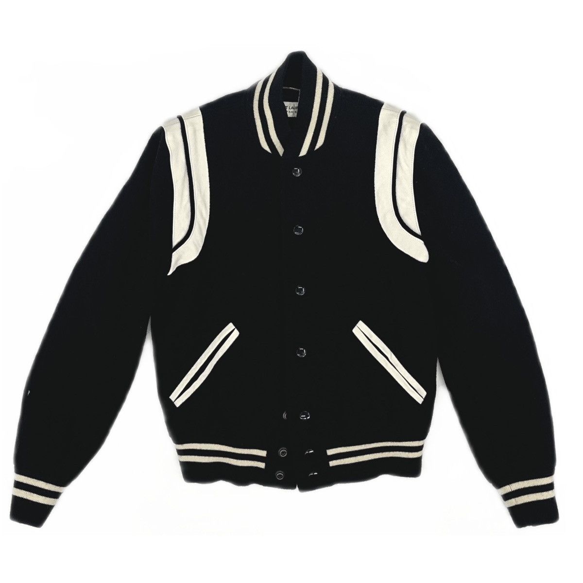 SAINT LAURENT PARIS｜JACKETS ( 376283 Y180W 1900) saint-laurent1070-noir-blanc.jpg