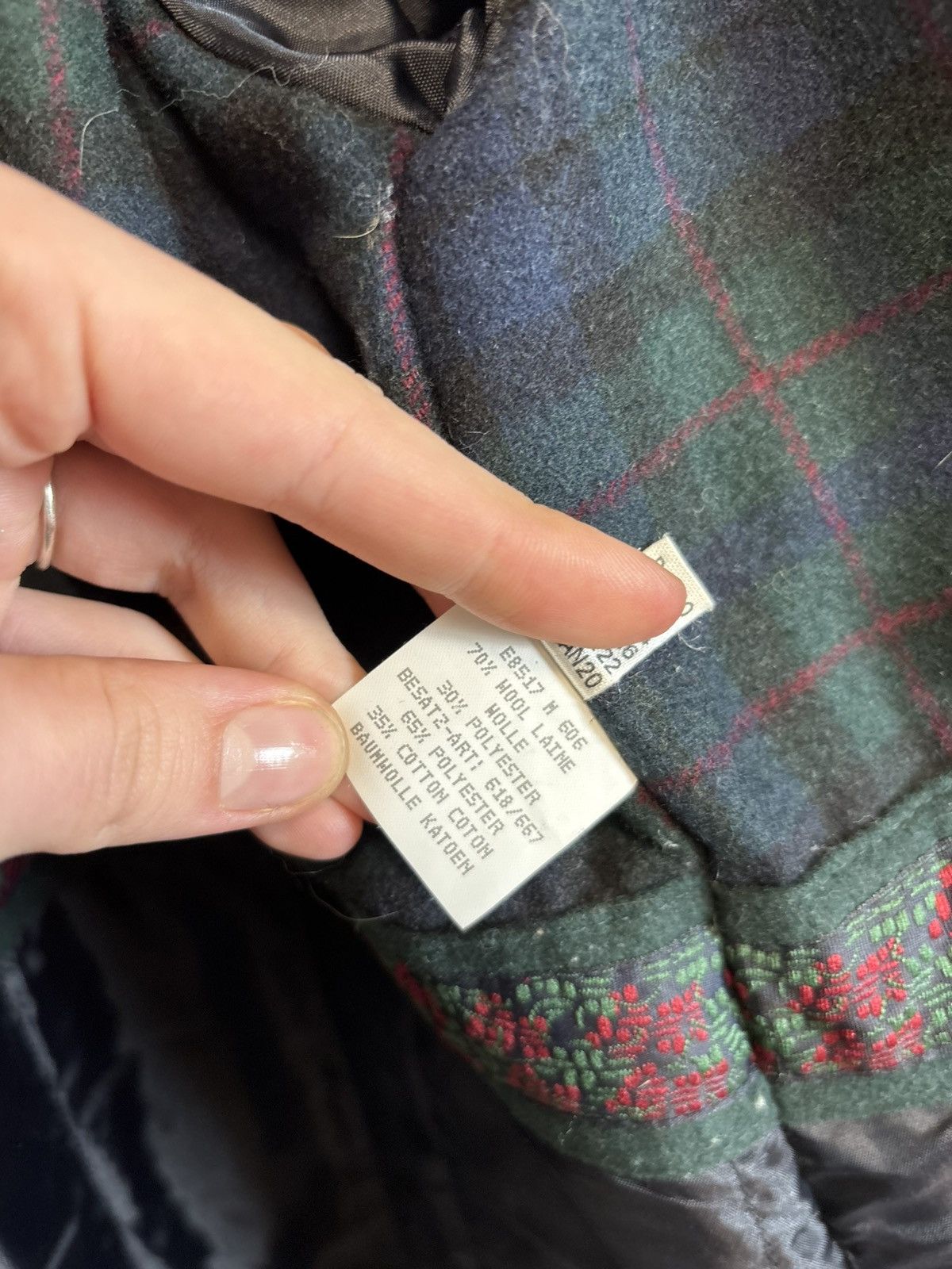 Other Vintage Distler Women’s Navy Blue Austrian Loden Wool Coat Size 3XL / US 20-22 - 14 Thumbnail