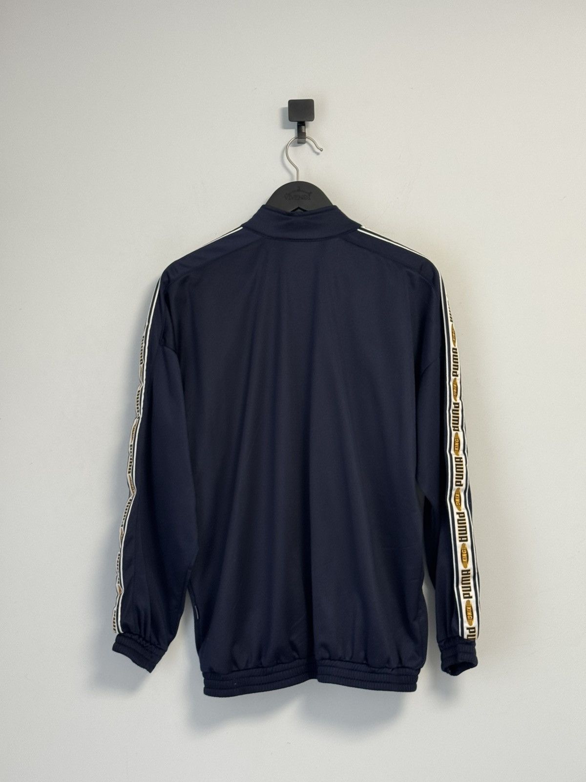 Puma Vintage Puma King Track Jacket Navy Blue Tape Logo Size US XL / EU 56 / 4 - 16 Thumbnail