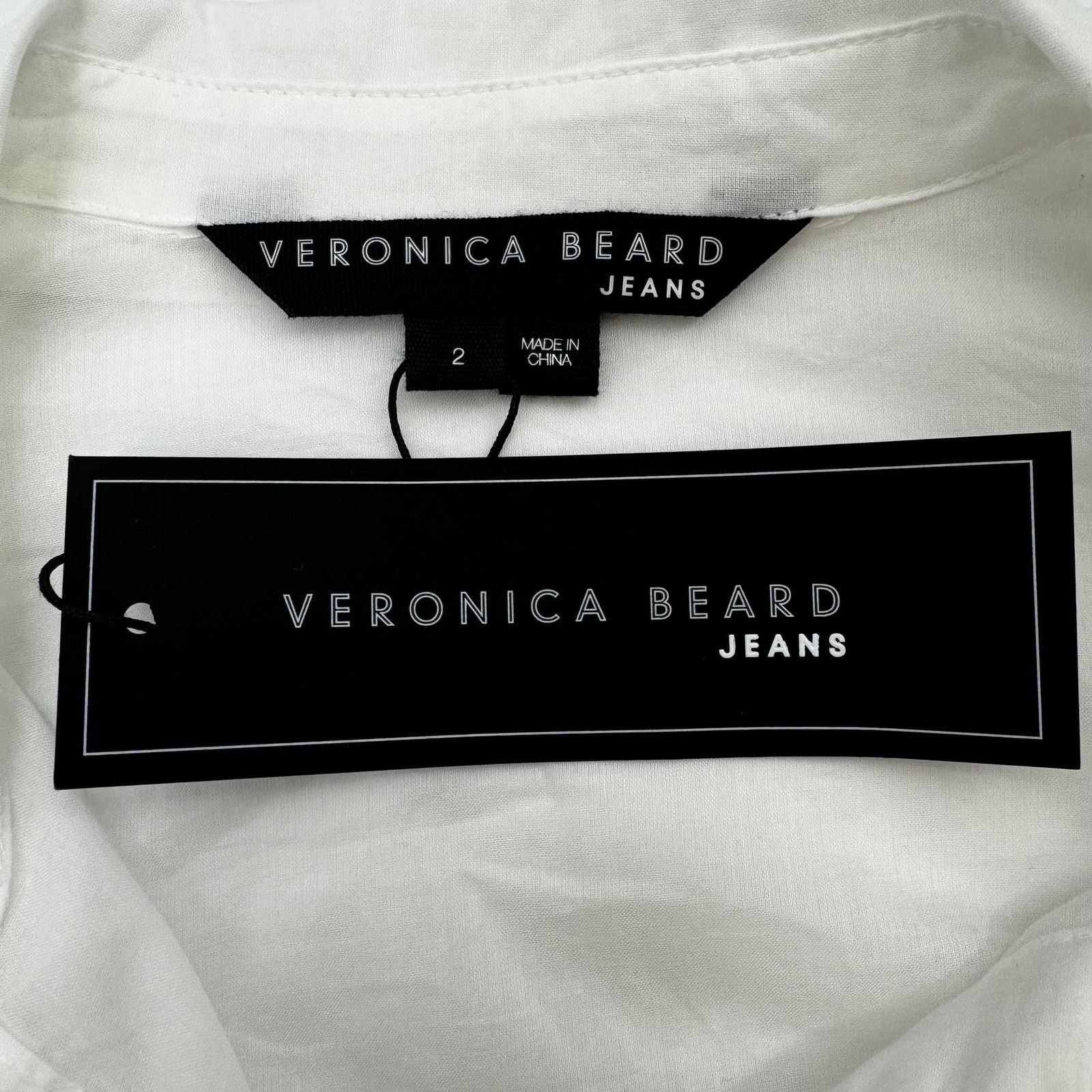 Veronica Beard Veronica Beard Kelsey Smocked Cotton Shirt Dress Size 2 NWT Size XS / US 0-2 / IT 36-38 - 9 Thumbnail