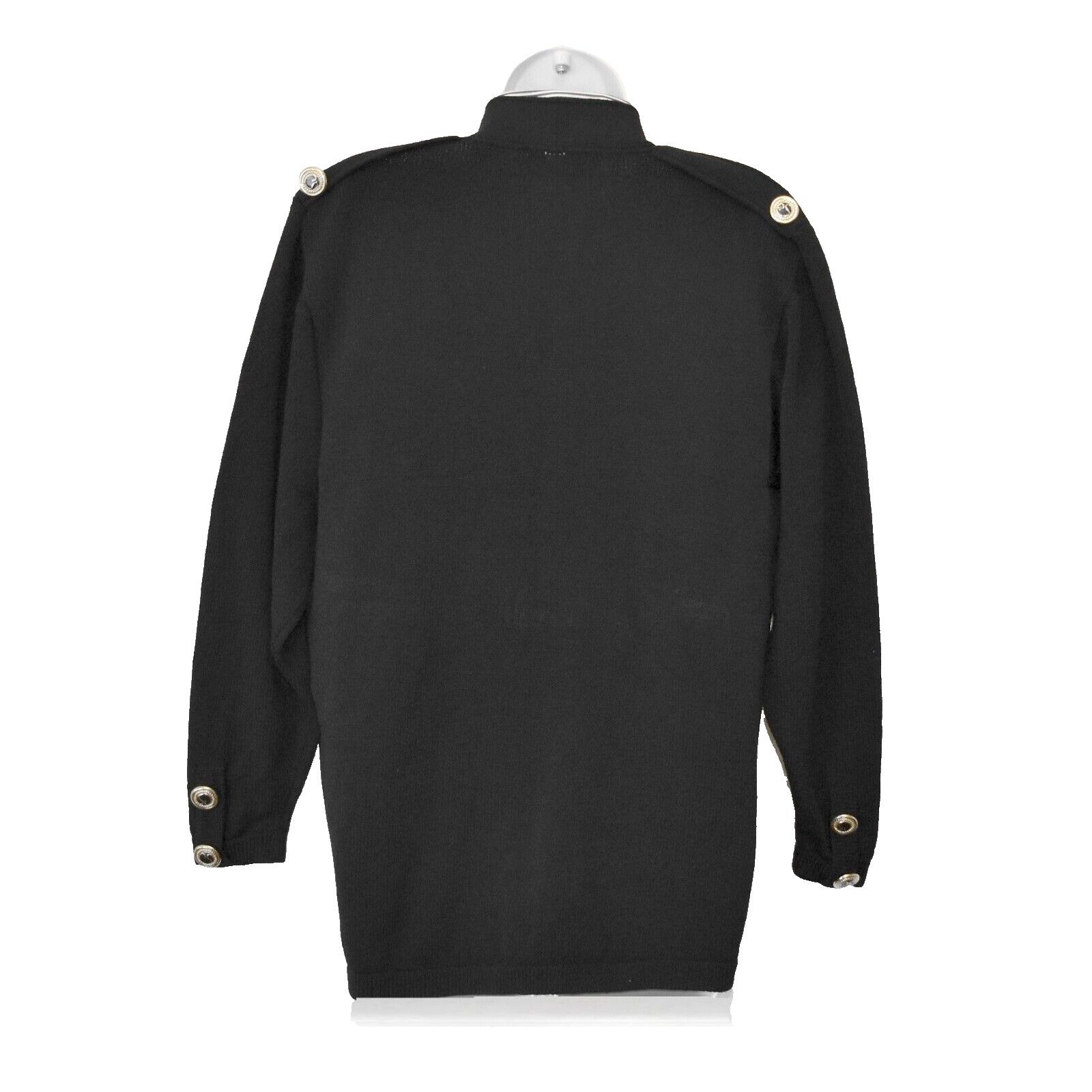 St. John B4 ST JOHN SPORTSWEAR Blk Santana Knit Cardigan Sweater Sz M Size M / US 6-8 / IT 42-44 - 3 Thumbnail
