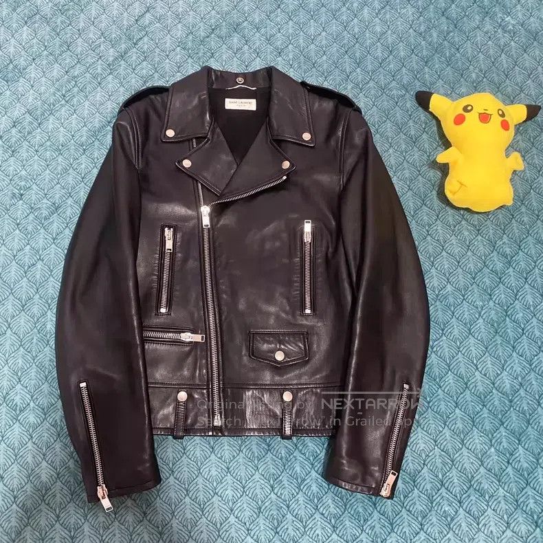 Saint Laurent Paris Saint Laurent Paris Motorcycle zipper leather jacket Size US M / EU 48-50 / 2 - 1 Thumbnail