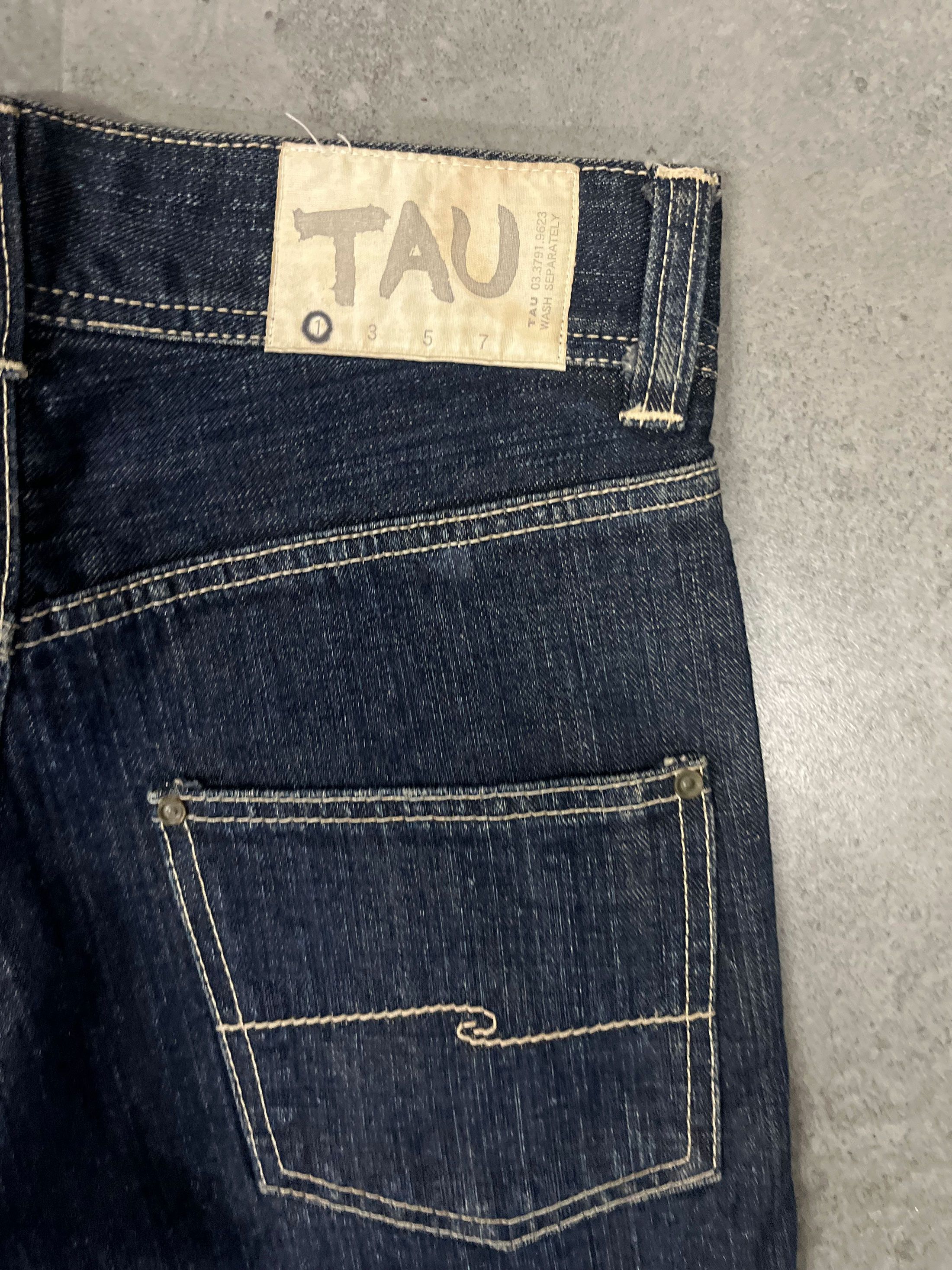 Designer × Japanese Brand Tau Made in Japan Layered Denim Crafted Button Fly Size US 29 - 5 Thumbnail