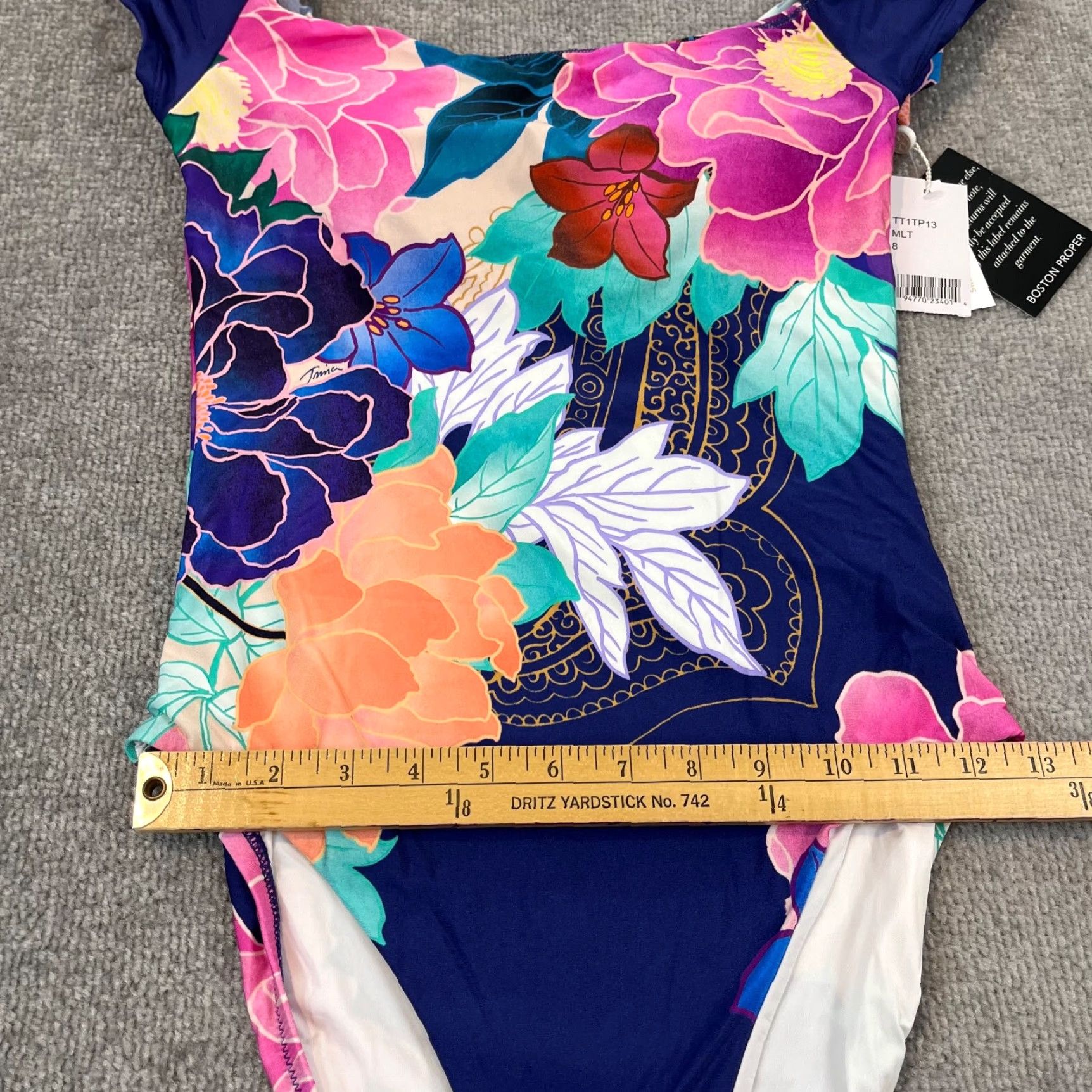 Trina Turk VINTAGE Trina Turk Swimsuit Women Size 8 One Piece Floral Halter Top Bikini Beachwear New Size M / US 6-8 / IT 42-44 - 5 Thumbnail