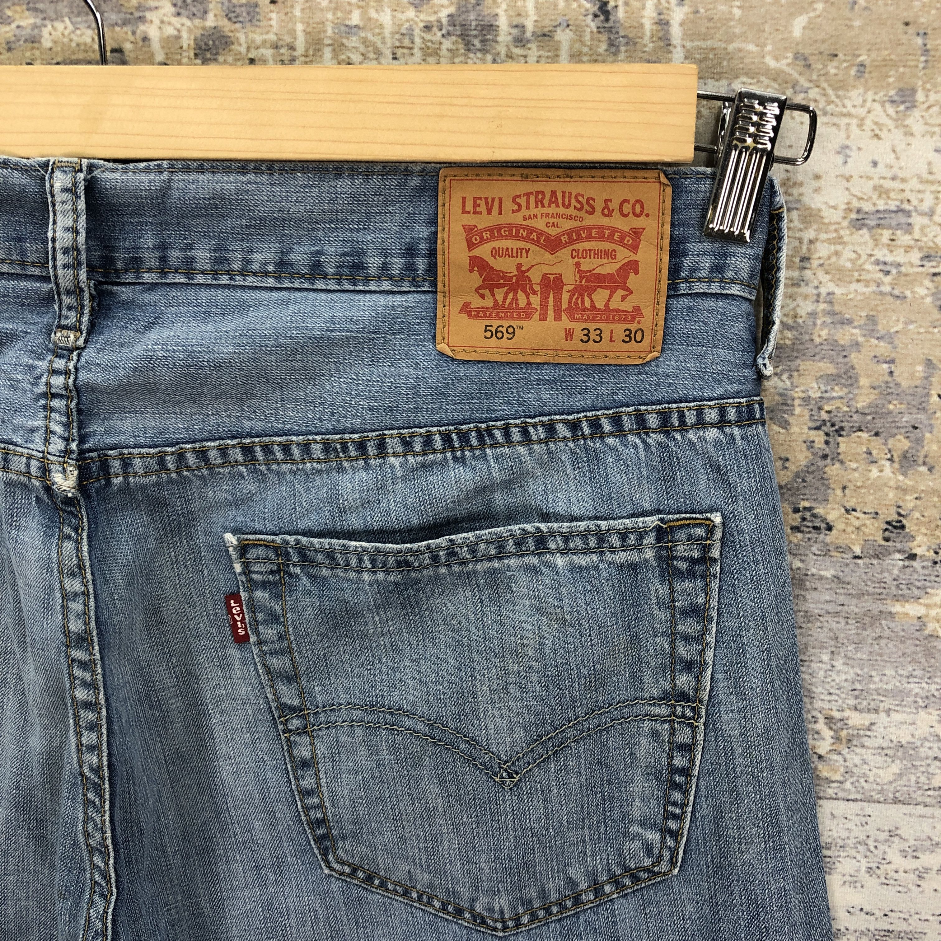 Levi's Vintage Levis 569 Baggy Blue Jeans Levi's Faded Denim Size US 34 / EU 50 - 5 Thumbnail
