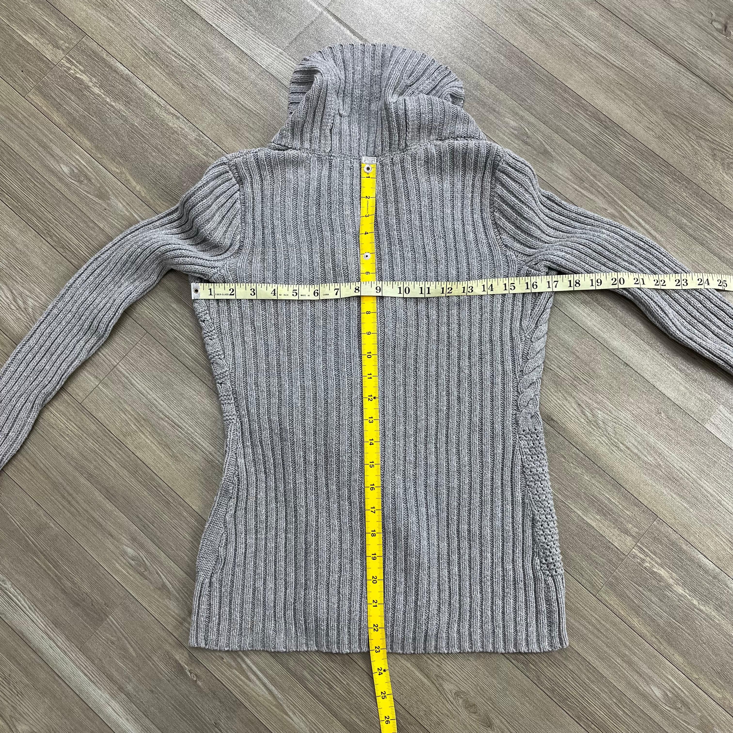 Ralph Lauren Vintage Ralph Lauren Shawl Collar Cable Knit Cardigans Size US XXS / EU 40 - 18 Thumbnail