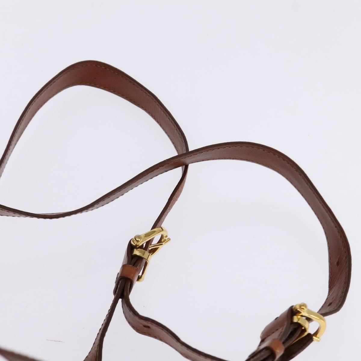 Celine CELINE Macadam Canvas Backpack Pvc Leather Brown Gold Size ONE SIZE - 8 Thumbnail