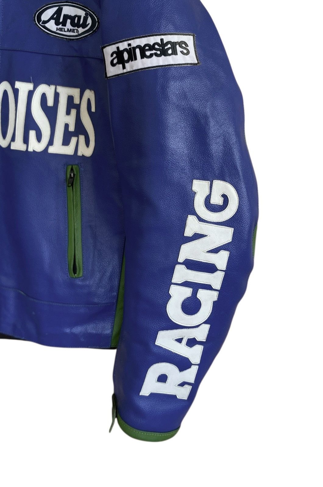 Vintage Vintage Racing Gauloises Motorcycle Leather Jacket 1990s Size US XL / EU 56 / 4 - 6 Thumbnail