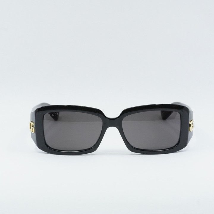 Gucci Gucci GG1403S 001 Women Sunglasses Black Rectangle Frame Size ONE SIZE - 7 Thumbnail