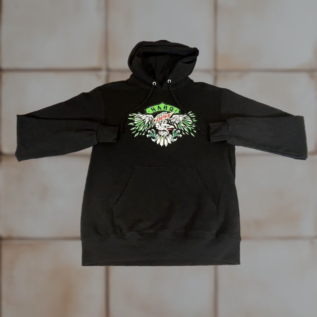 Champion Mountain Dew Hoodie Mens Small Black Promo Graphic Fleece Pullover Sweatshirt Size US S / EU 44-46 / 1 - 1 Thumbnail