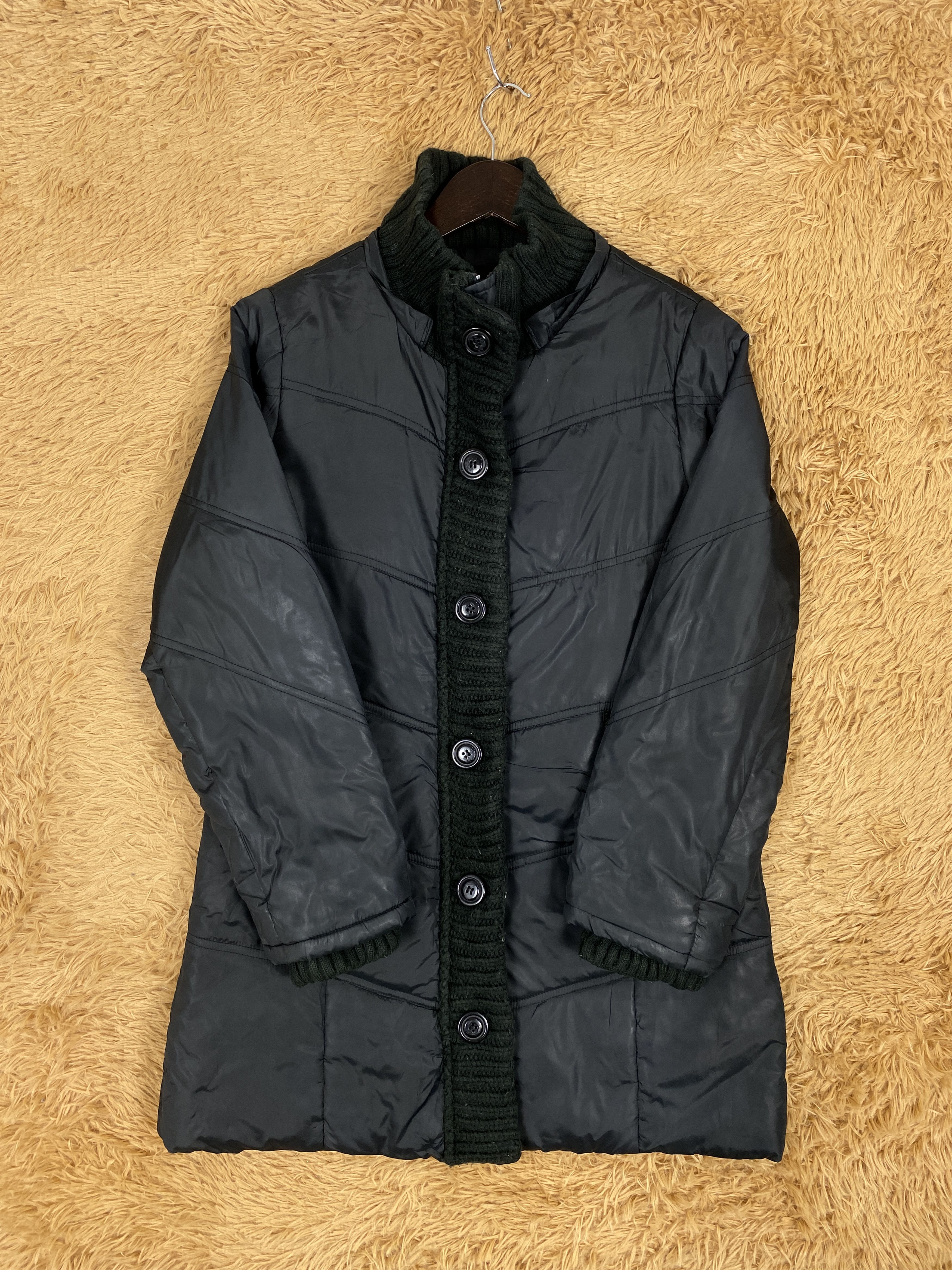 Japanese Brand Vintage Bay Leaf Puffer Long Jacket PJ2422 Size US S / EU 44-46 / 1 - 3 Thumbnail