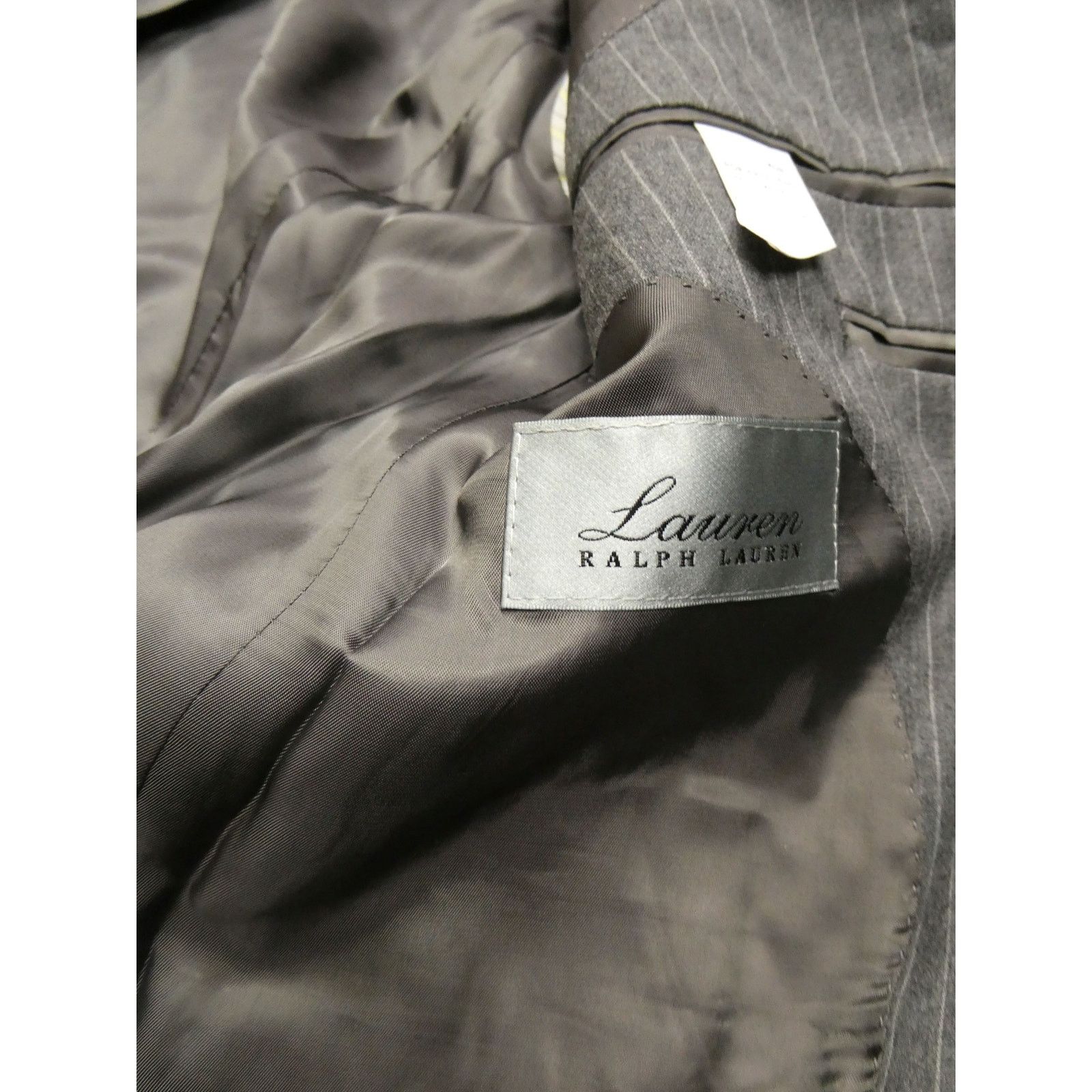 Lauren Ralph Lauren LAUREN RALPH LAUREN sport coat, 40R, gray pinstripe, NEW Size 40R - 3 Thumbnail