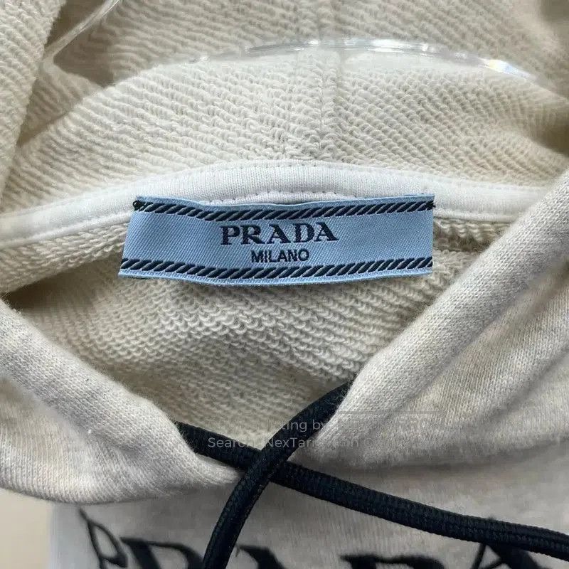 Prada Prada Gray Men's Hoodie with Logo. Size US S / EU 44-46 / 1 - 3 Thumbnail