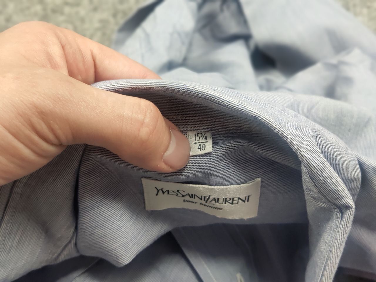 Yves Saint Laurent Vintage 90's Yves Saint Laurent ysl Button Casual Shirt Size US XL / EU 56 / 4 - 13 Thumbnail