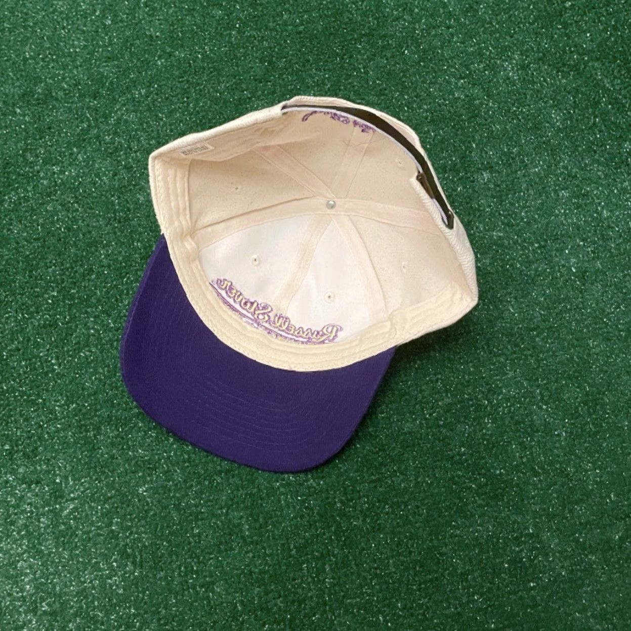 Vintage VINTAGE Russell Stovers Welch’s Candy Snack Promo VTG Strap back Hat Adult One Size Beige 90s Baseball Cap Adjustable Mens Size ONE SIZE - 3 Thumbnail