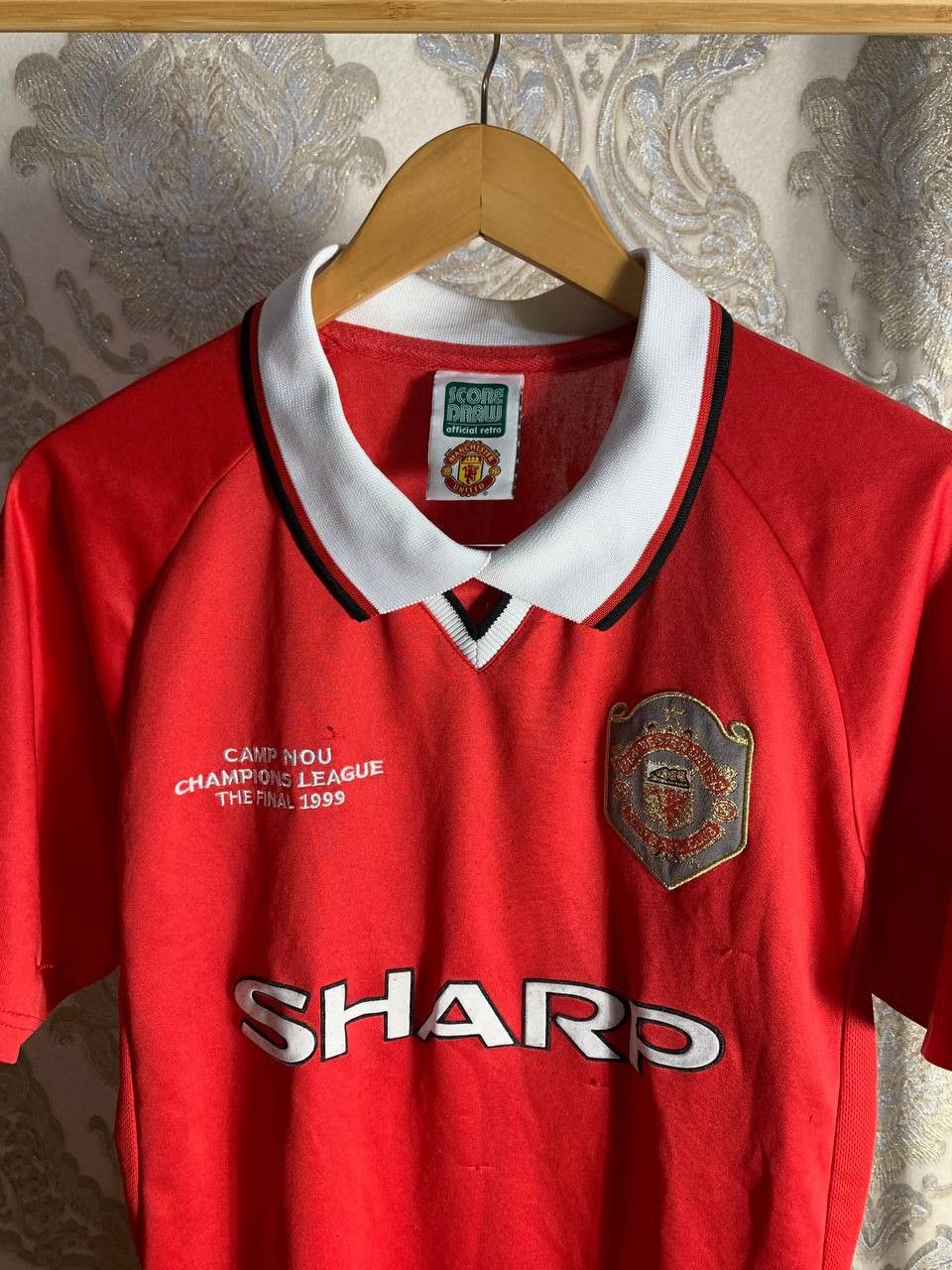 Vintage Very Rare FC Manchester United England Retro Soccer Jersey Size US M / EU 48-50 / 2 - 2 Thumbnail