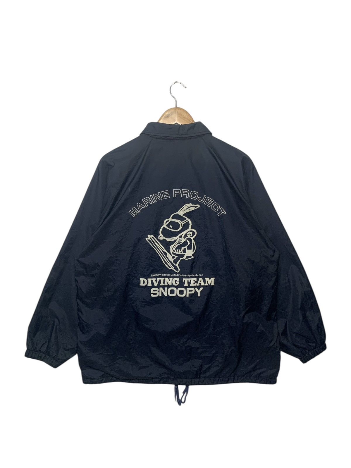 Peanuts × Vintage Vintage Peanut Snoopy Marine Project Windbreaker Button Ups Size US L / EU 52-54 / 3 - 1 Thumbnail