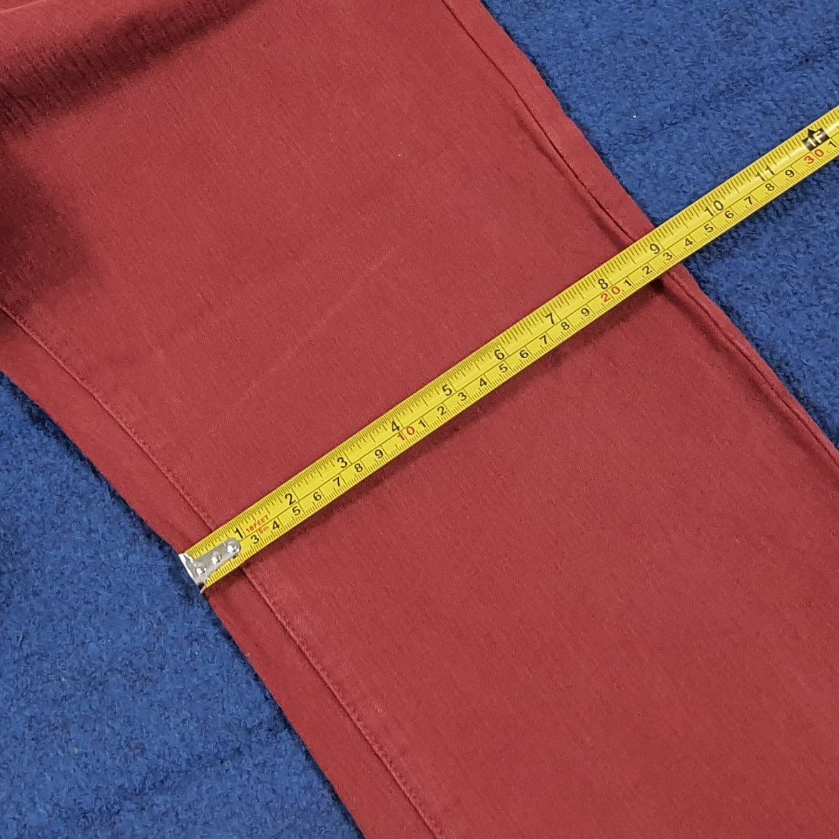 Fila Rare Vintage FERRARI x FILA Red Denim Pants Italy C297N8 Size US 31 - 16 Thumbnail