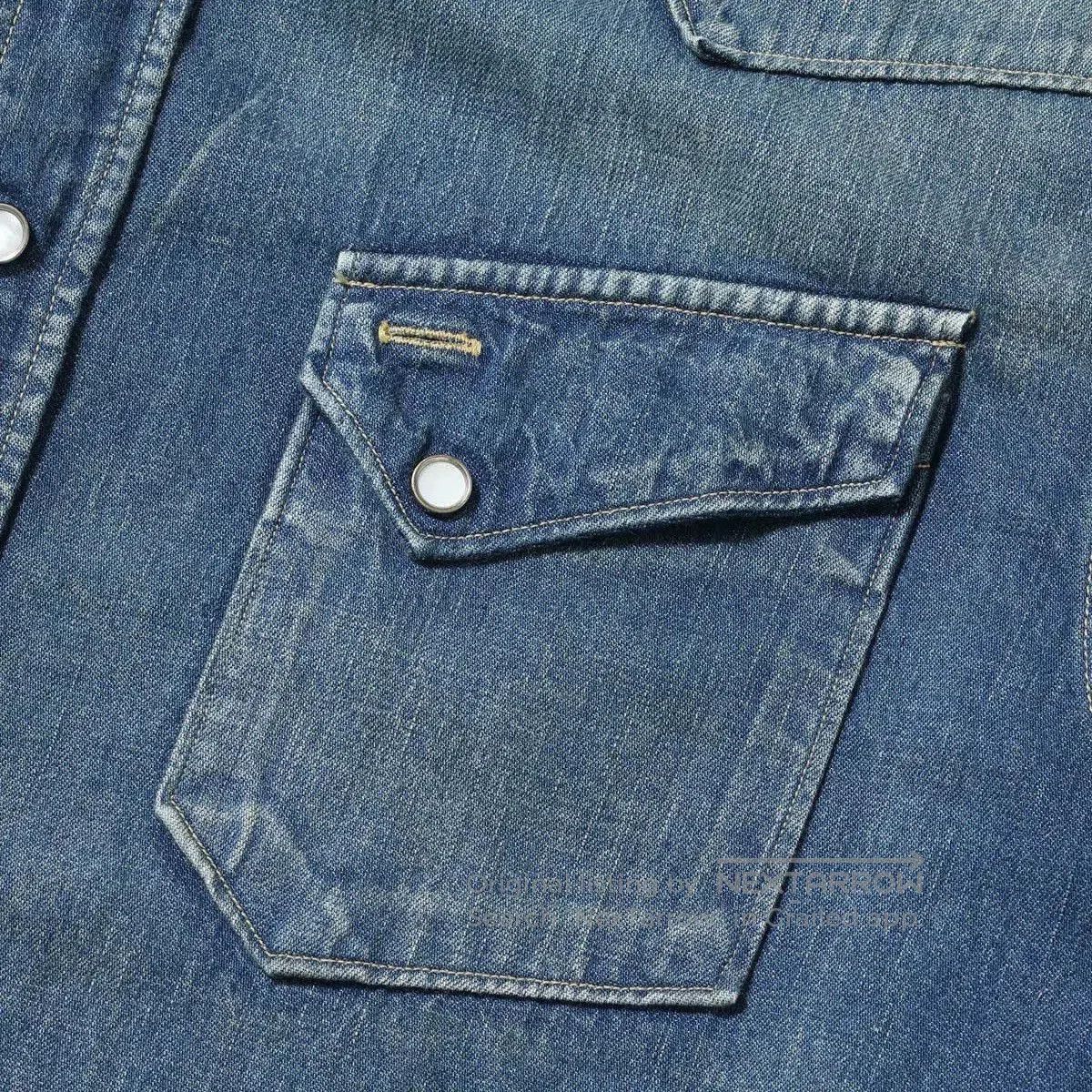 Sugar Cane Sugar Cane Classic Washed Western Denim Shirt. Size US M / EU 48-50 / 2 - 3 Thumbnail