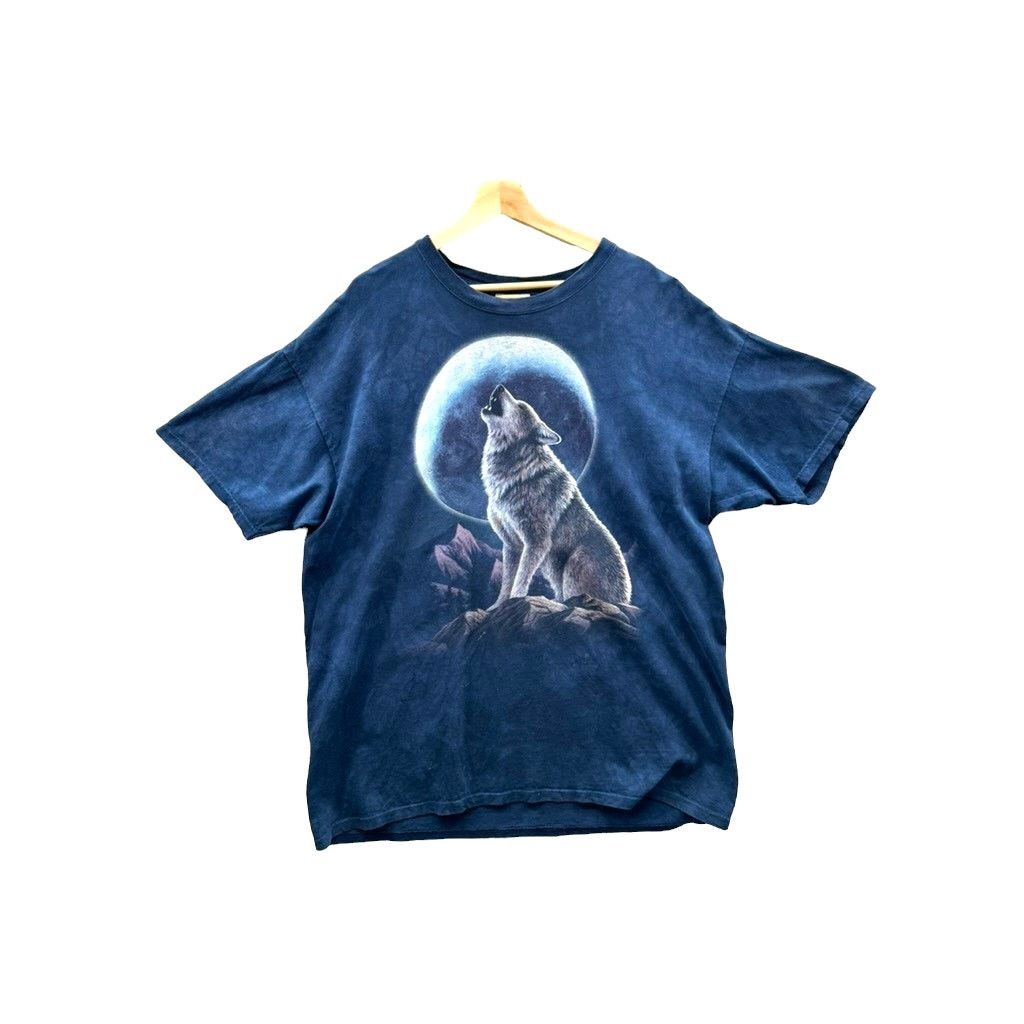 The Mountain × Vintage Vintage The Mountain Night Wolf Moon Animal Graphic Tee Size US XXL / EU 58 / 5 - 1 Thumbnail