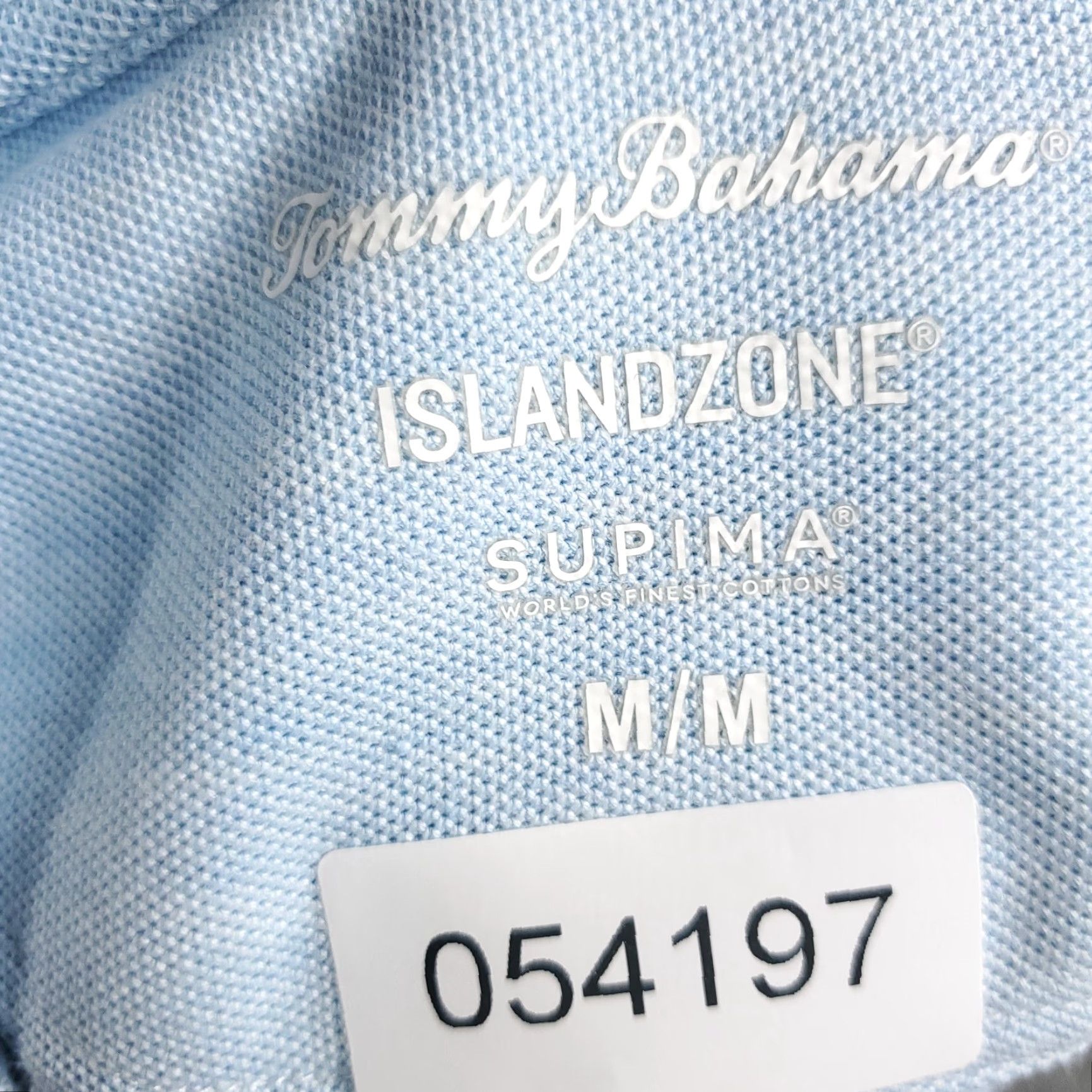 Tommy Bahama Tommy Bahama Polo Shirt Medium Blue Solid Casual Short Sleeve Mens Size US M / EU 48-50 / 2 - 8 Thumbnail