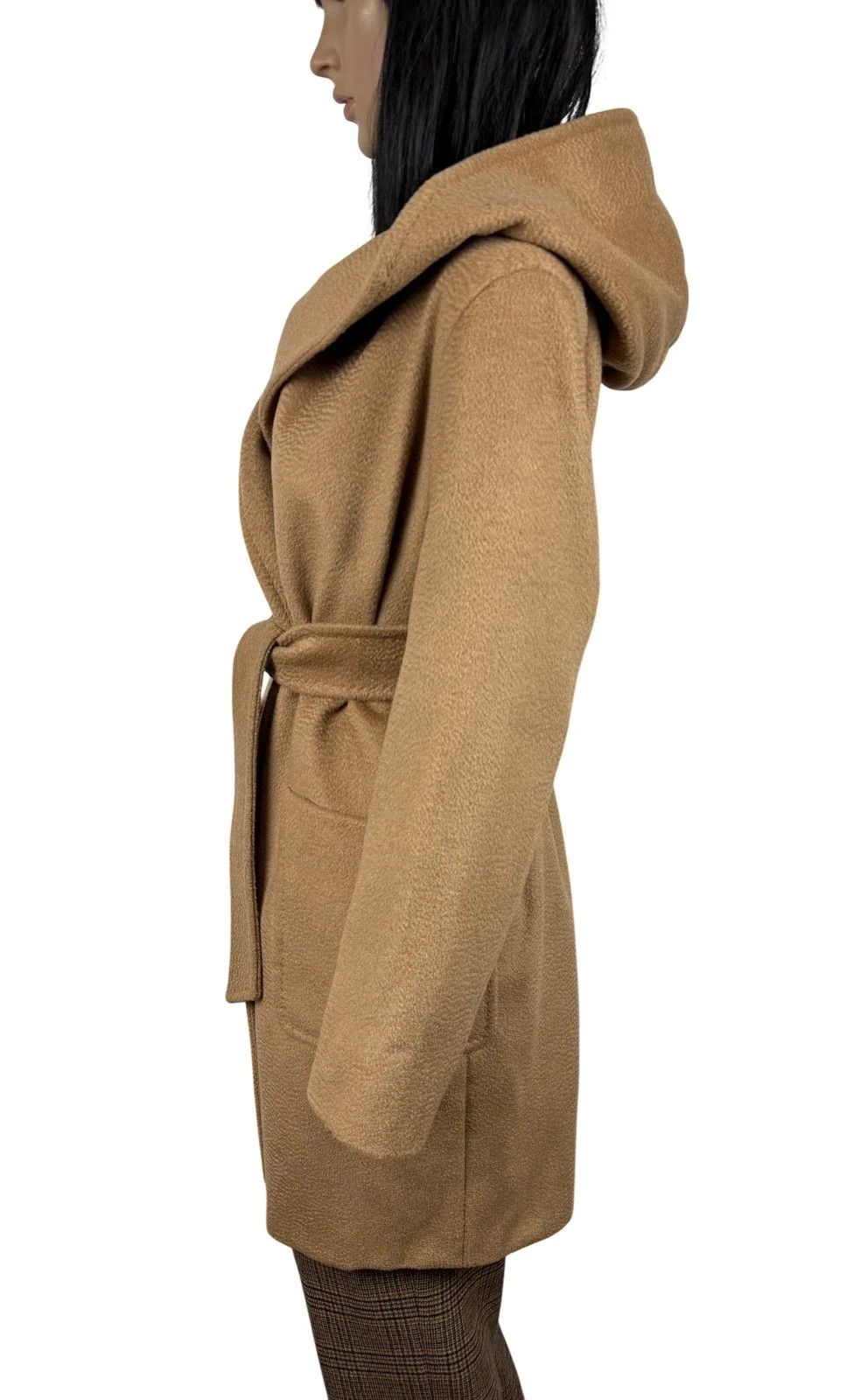 Max Mara Max Mara Coat Rialto Belted Hooded Camel Size S / US 4 / IT 40 - 6 Thumbnail