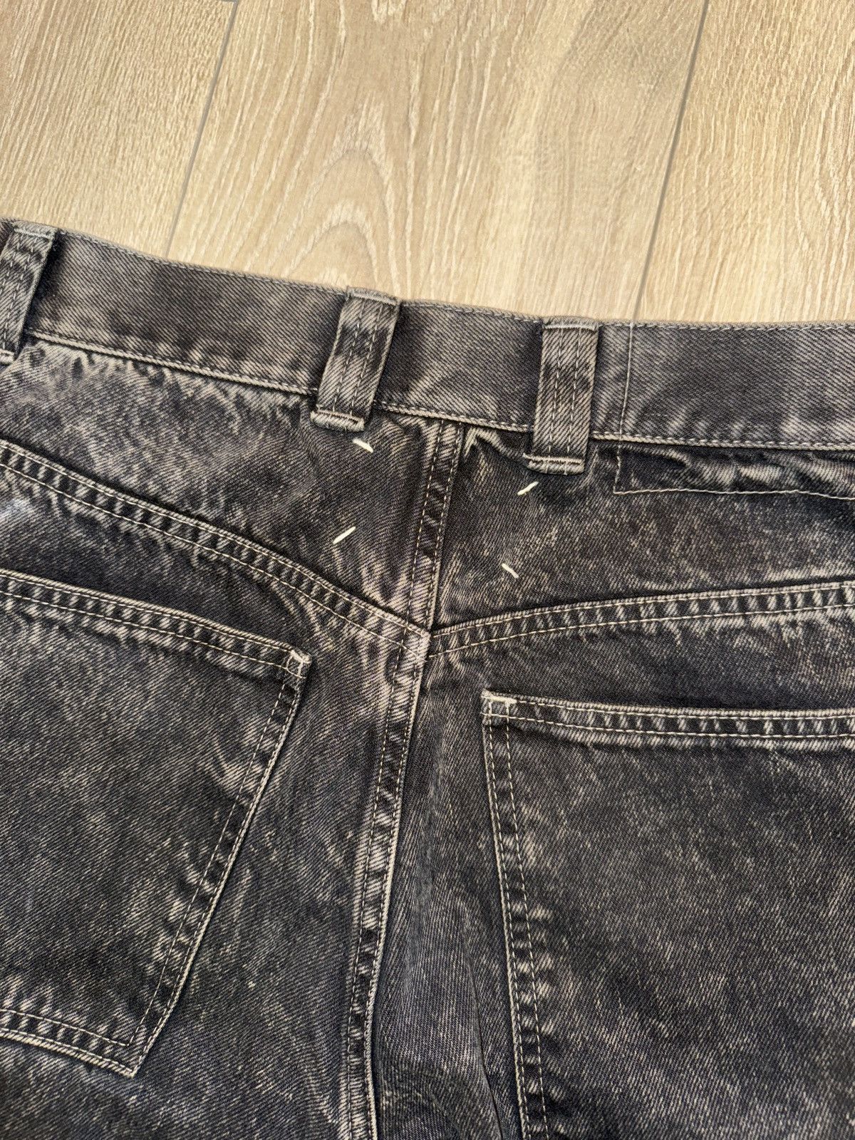 Maison Margiela Maison Margiela Black Paint Jeans Size US 29 - 3 Thumbnail