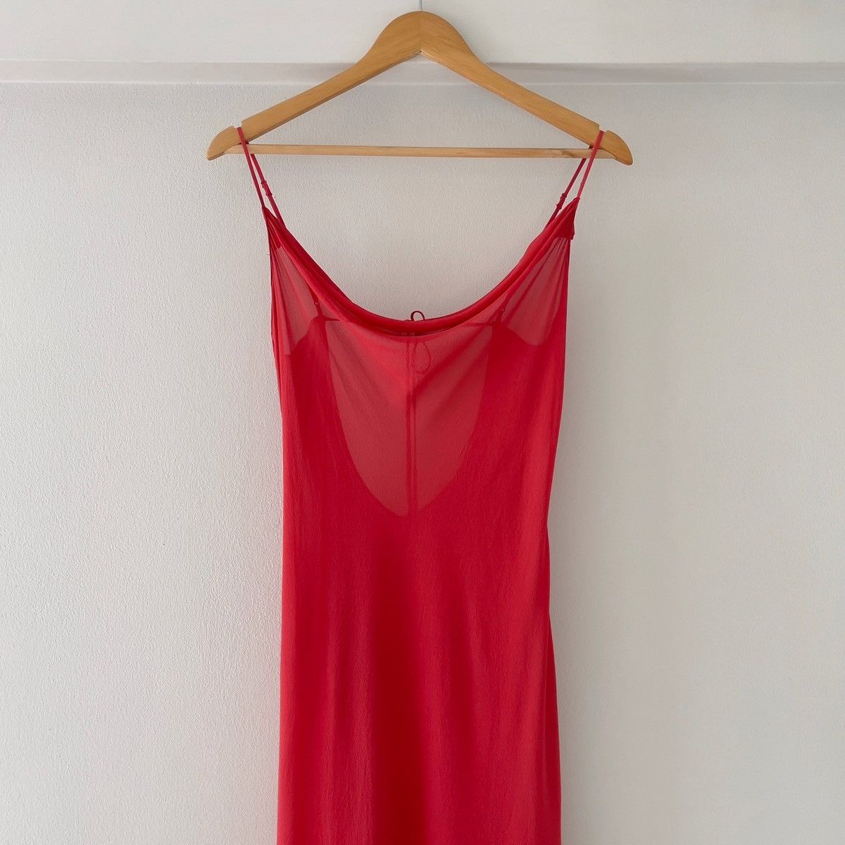 Victoria's Secret Victoria’s Secret Red Silk Chiffon Slip Dress (XS–S) Size S / US 4 / IT 40 - 14 Thumbnail