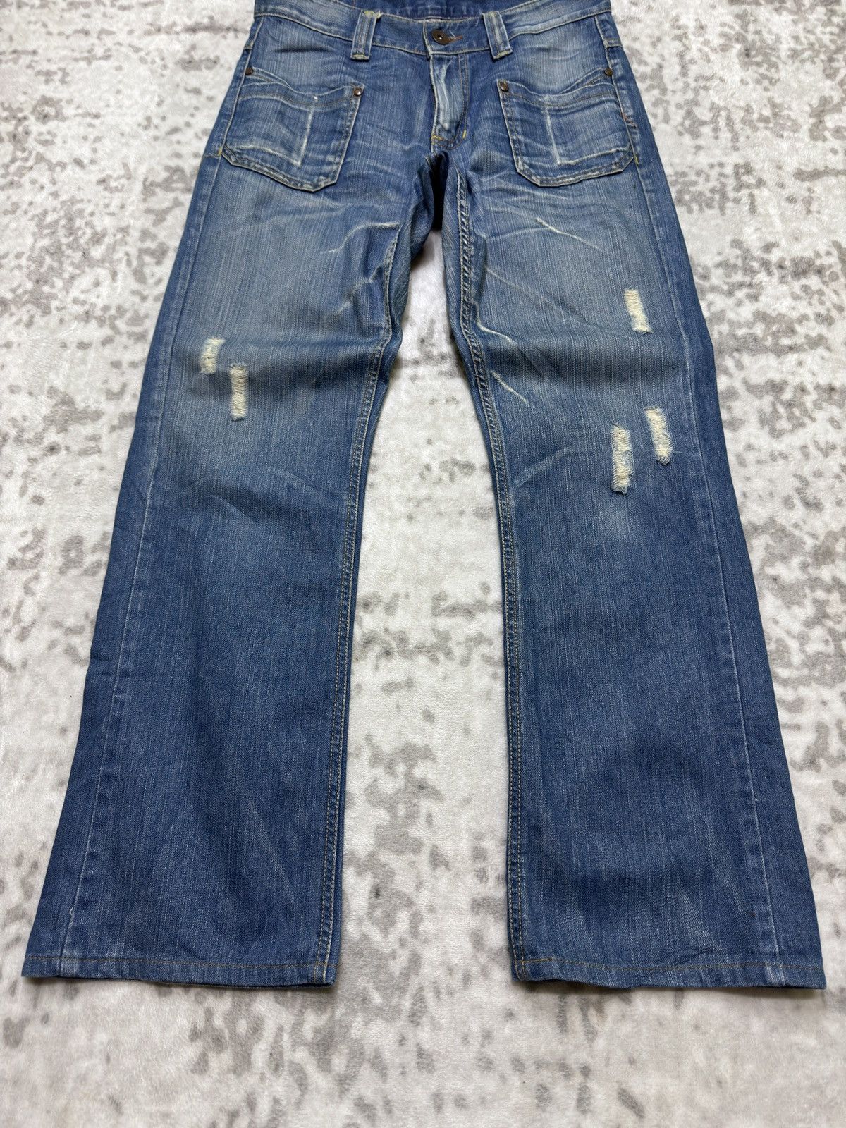 Japanese Brand Vintage Easy Rider Y2K Distressed Regular Fit Workwear Style Size US 30 / EU 46 - 7 Thumbnail